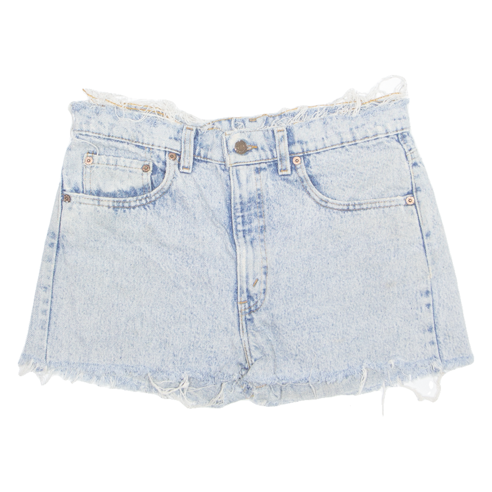 LEVI'S Cut Off 505 Womens Denim Shorts Blue Relaxed M W31 Refurbished - N/A refurbished available on Cerqular