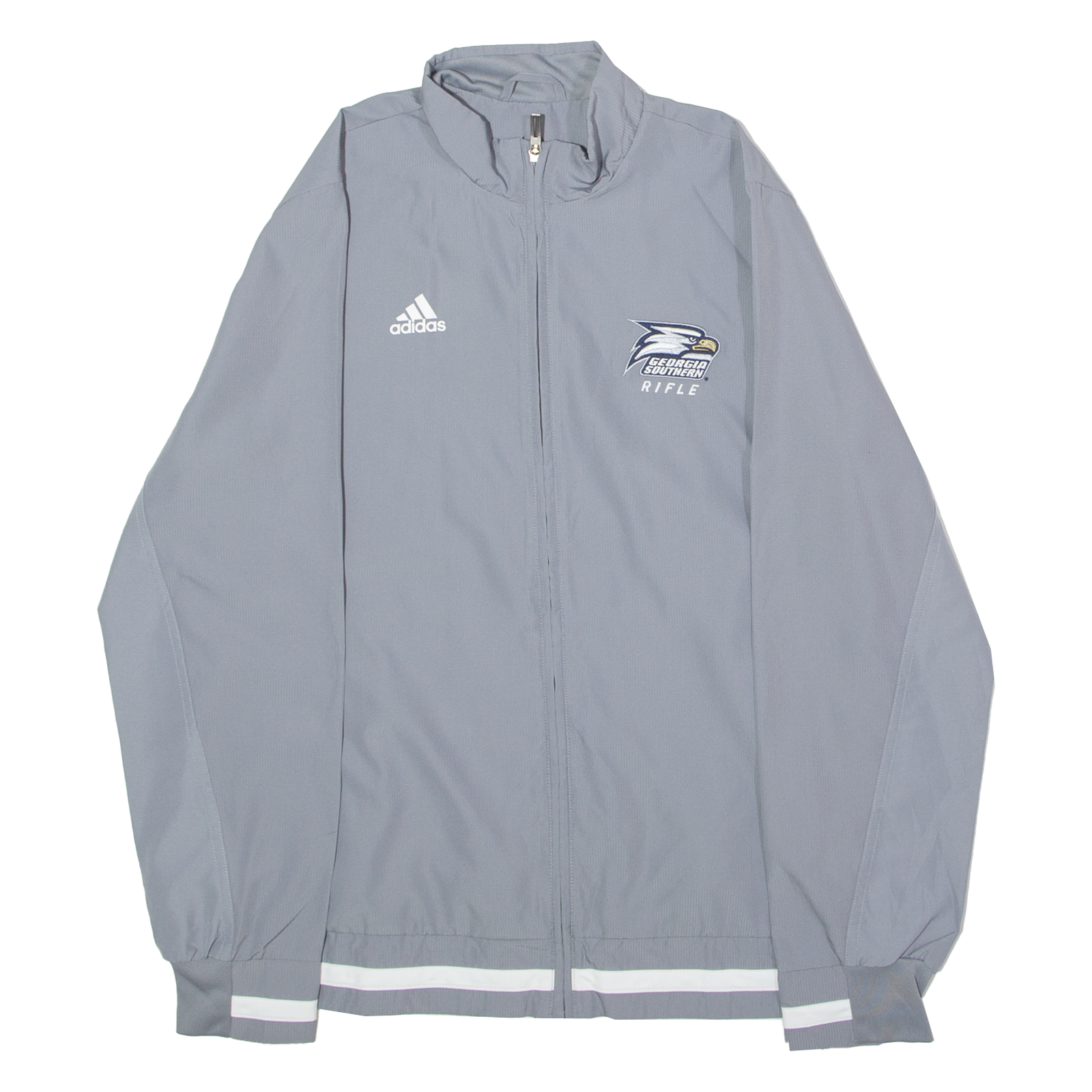 ADIDAS Georgia Southern Rifle Womens Track Jacket Grey USA L Refurbished - N/A refurbished available on Cerqular