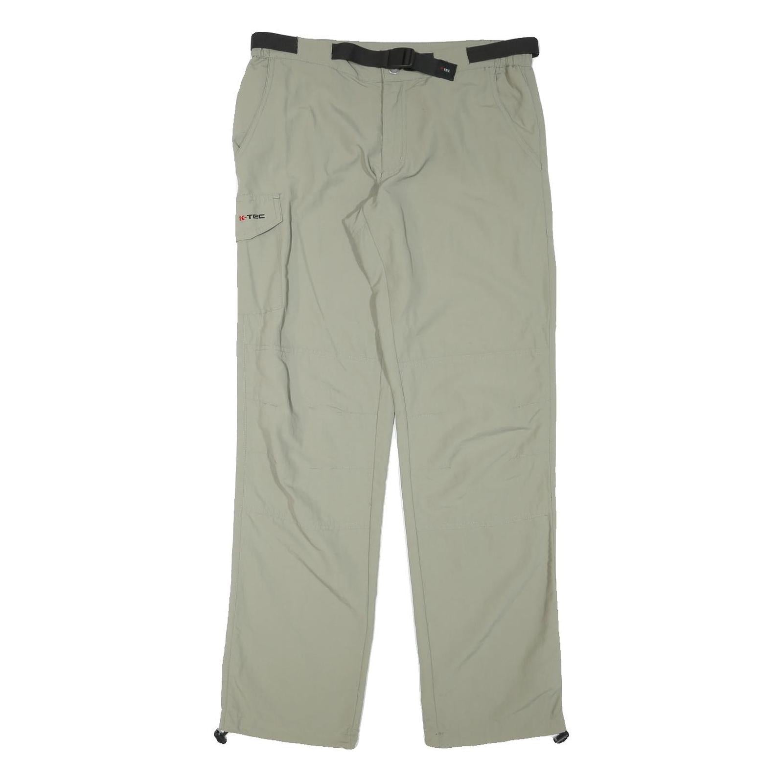 K-TEC Mens Polyester Blend Beige Regular Fit Straight Leg Trousers W31 L32 Refurbished - N/A refurbished available on Cerqular
