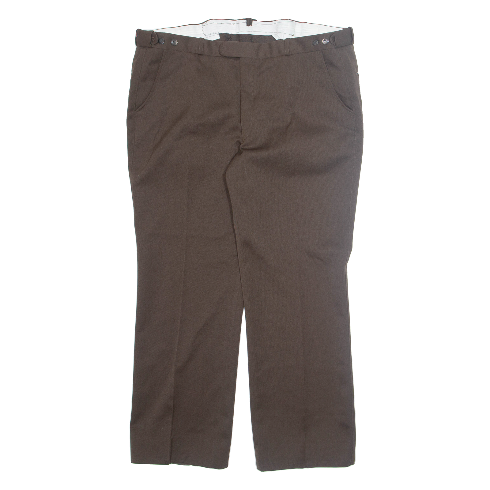 ACKERMAN Chino Mens Trousers Brown Relaxed Straight W40 L28 Refurbished - N/A refurbished available on Cerqular