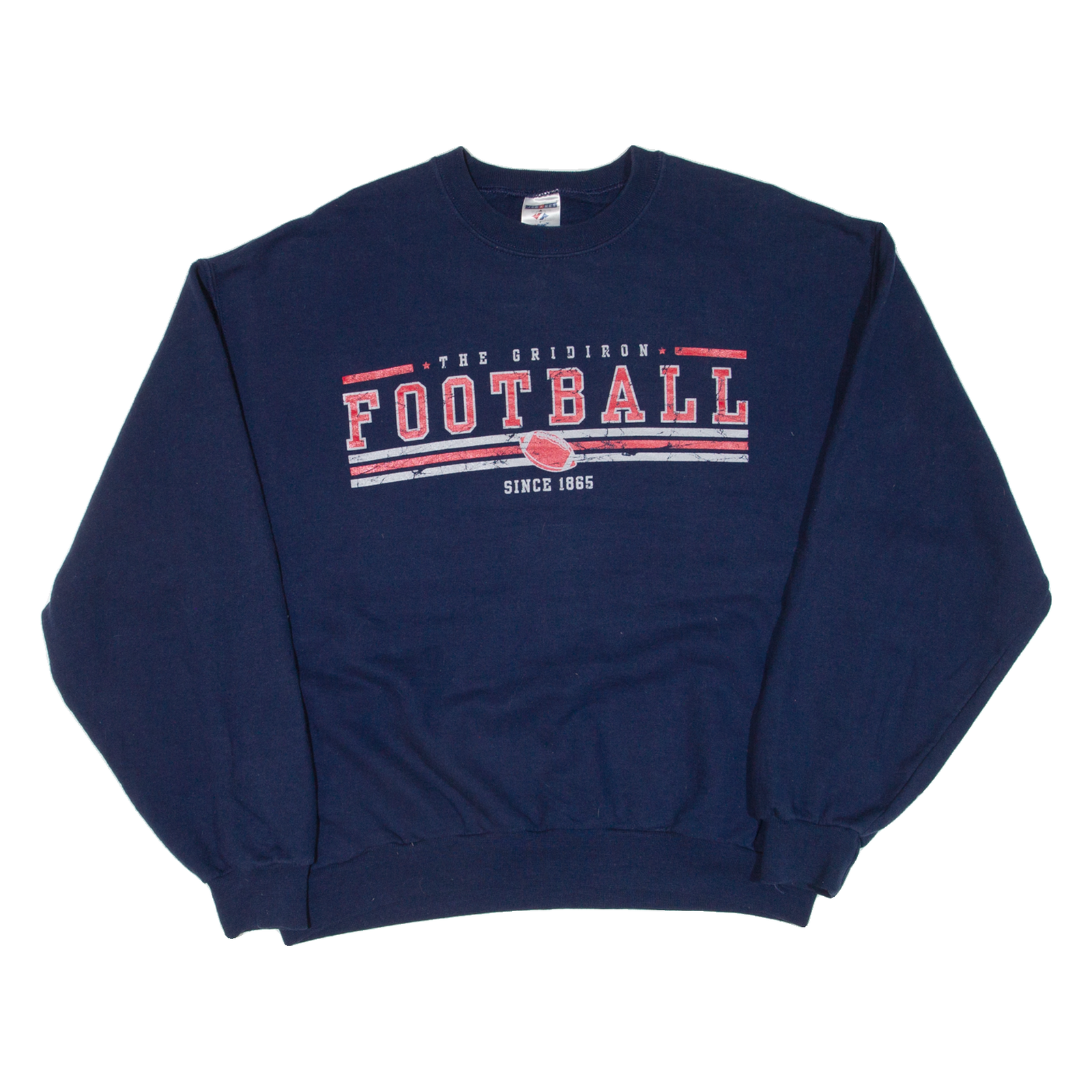 JERZEES The Gridiron Football Mens Sweatshirt Blue USA L Refurbished - N/A refurbished available on Cerqular