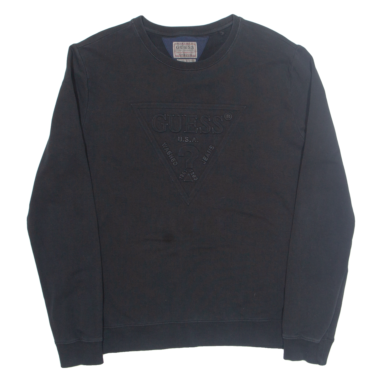 Buy GUESS Extra Slim Fit Mens Sweatshirt Black M Refurbished - $28.59 GUESS Extra Slim Fit Mens Sweatshirt Black M Refurbished - N/A refurbished available on Cerqular