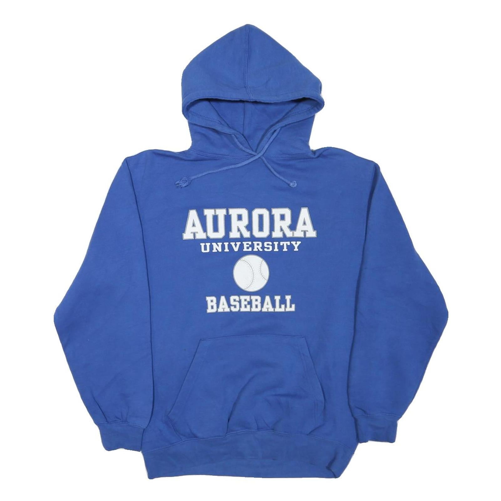DODGER Mens Blue Aurora University Baseball Pullover Hoodie M Cotton Blend Refurbished - N/A refurbished available on Cerqular