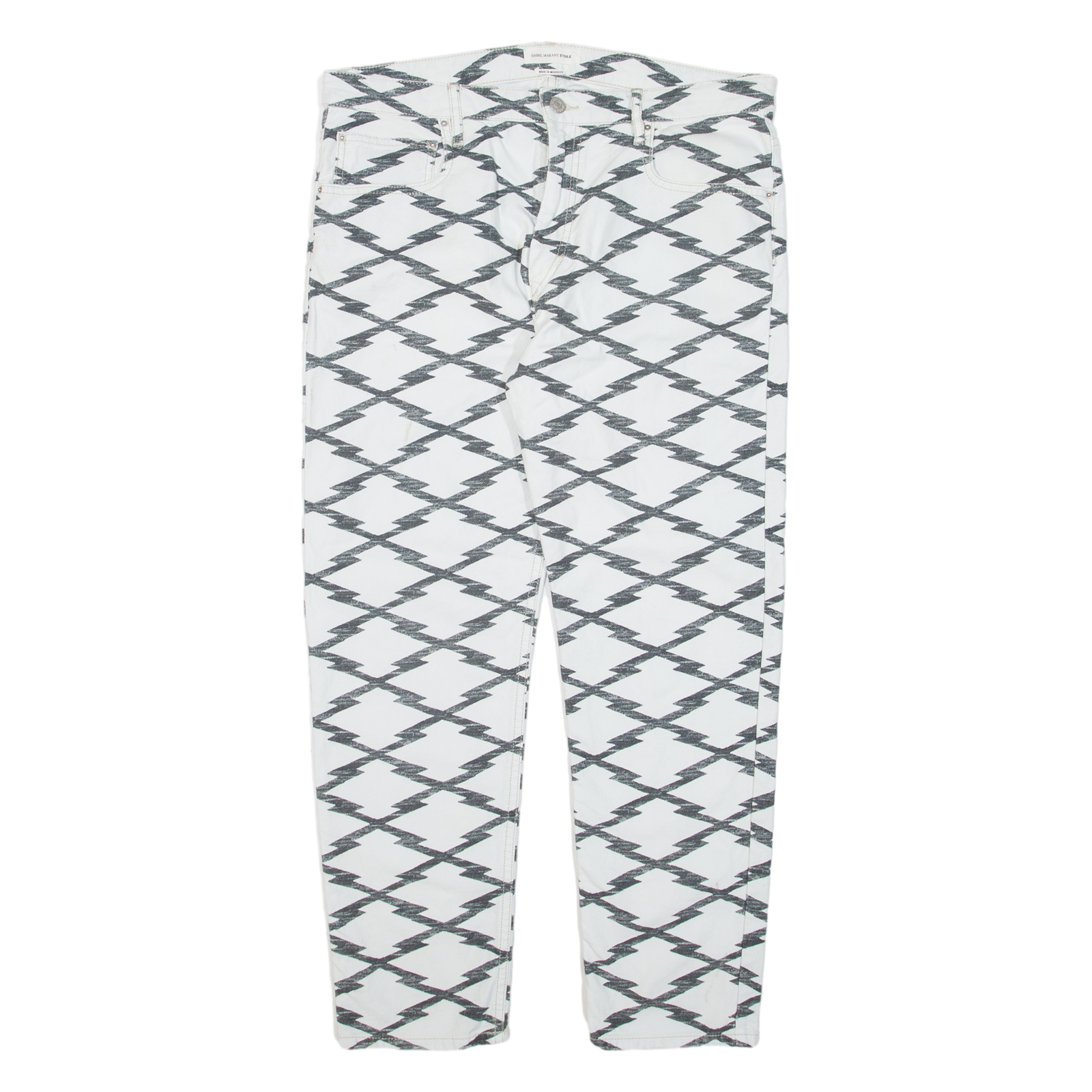 ETOILE ISABEL MARANT Womens Trousers White Regular Tapered W33 L25 Refurbished - N/A refurbished available on Cerqular