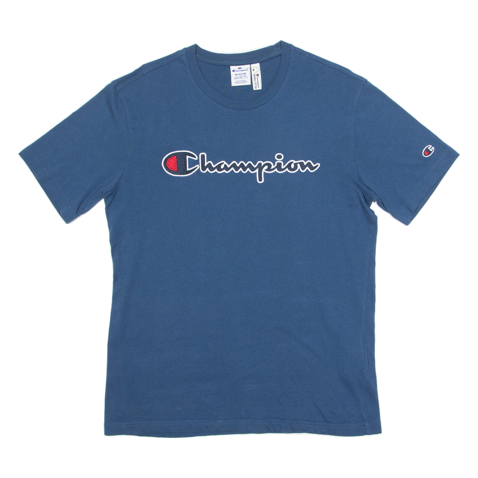 CHAMPION Mens T-Shirt Blue M Refurbished - N/A refurbished available on Cerqular
