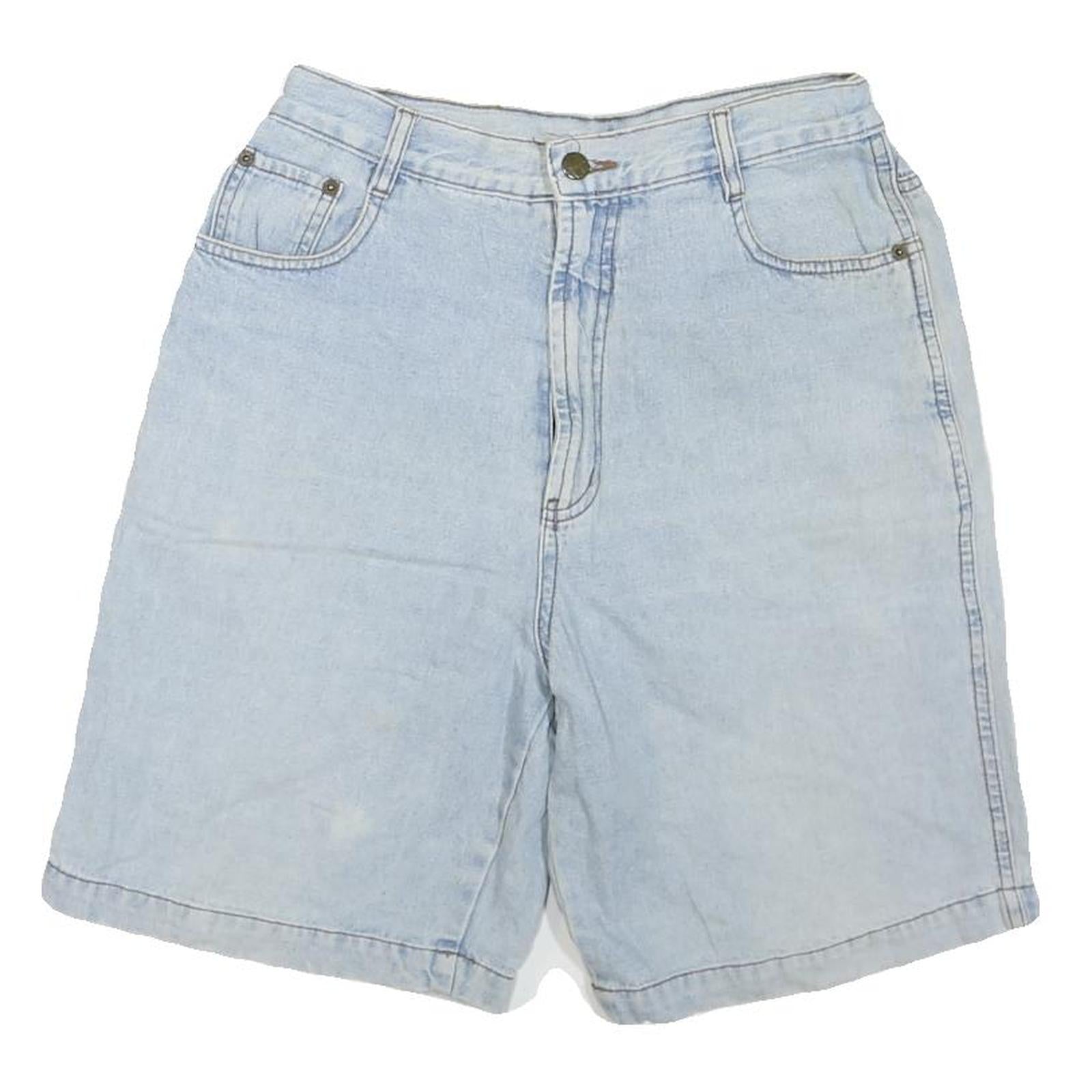 Mens Light Blue Casual Denim Shorts S W28 Cotton Blend Pockets Relaxed Fit Refurbished - N/A refurbished available on Cerqular