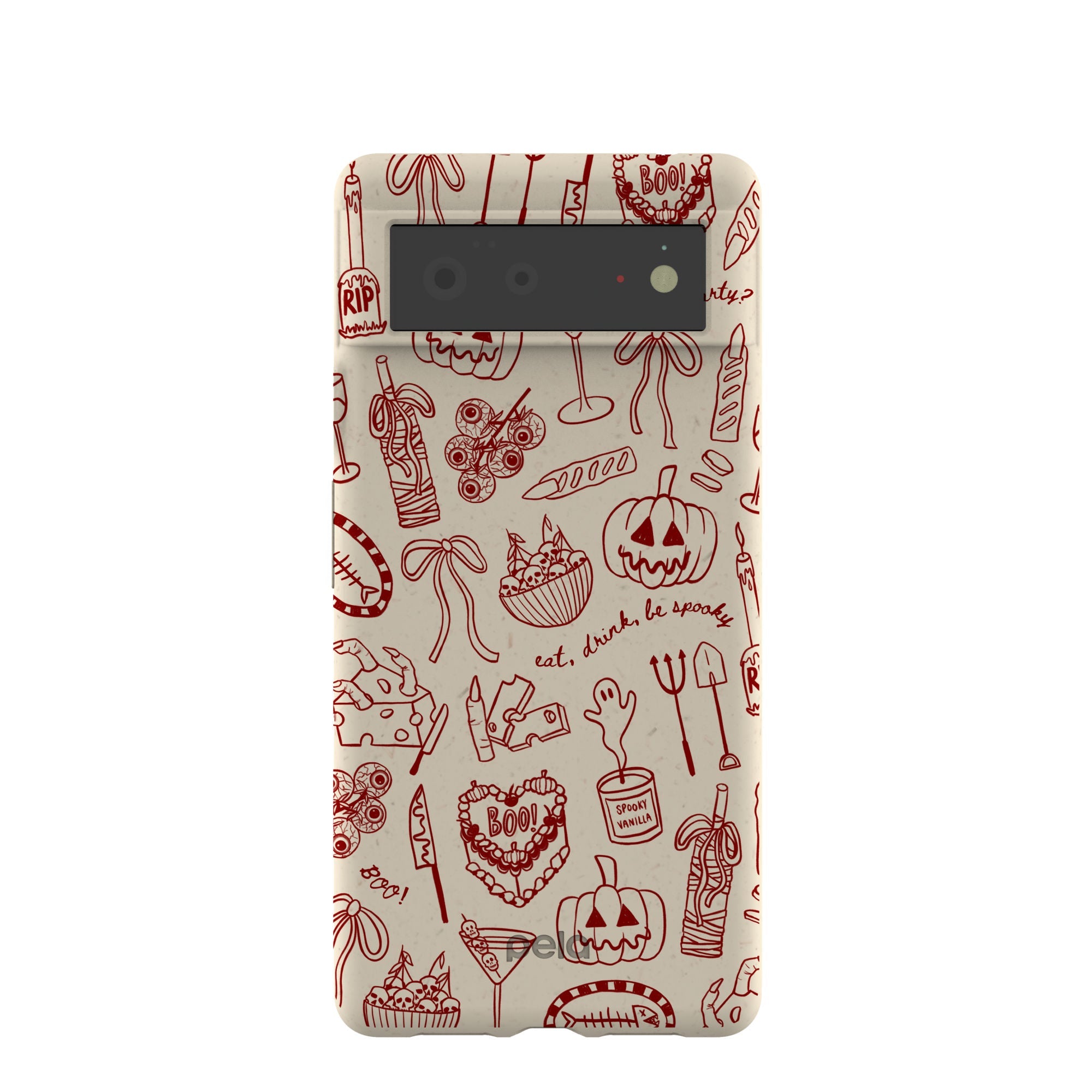 London Fog Spooky Dinner Party Google Pixel 6 Case Refurbished - Pela Case refurbished available on Cerqular