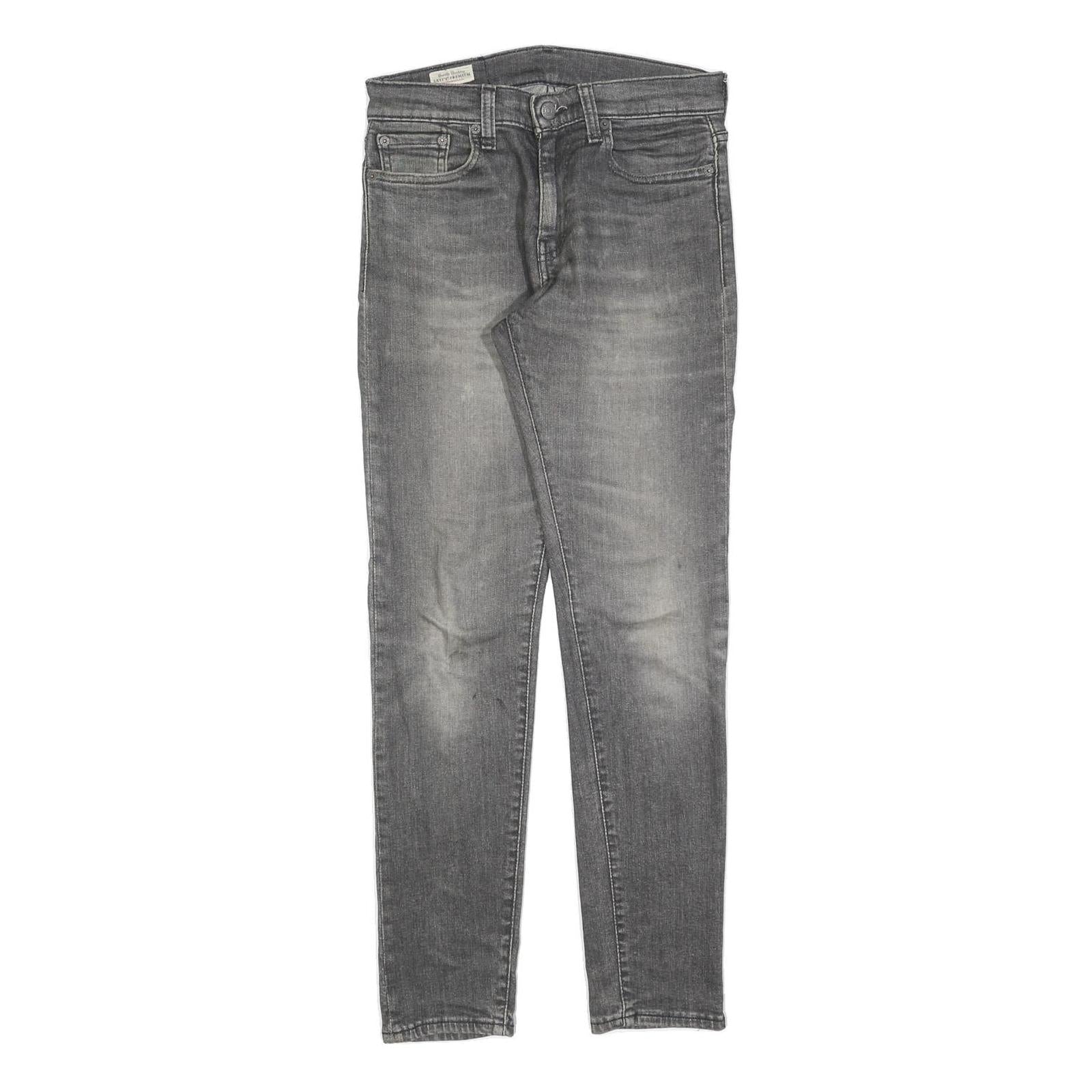 LEVI'S 512 BIG E Mens Grey Slim Skinny Denim Medium W28 L32 Zip Cotton Blend Refurbished - N/A refurbished available on Cerqular