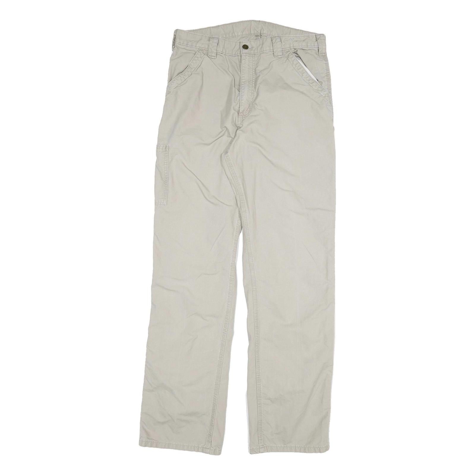Buy CARHARTT Mens Cotton Blend Relaxed Beige Trousers W32 L34 Workwear Zip Closure Refurbished - $62.39 CARHARTT Mens Cotton Blend Relaxed Beige Trousers W32 L34 Workwear Zip Closure Refurbished - N/A refurbished available on Cerqular