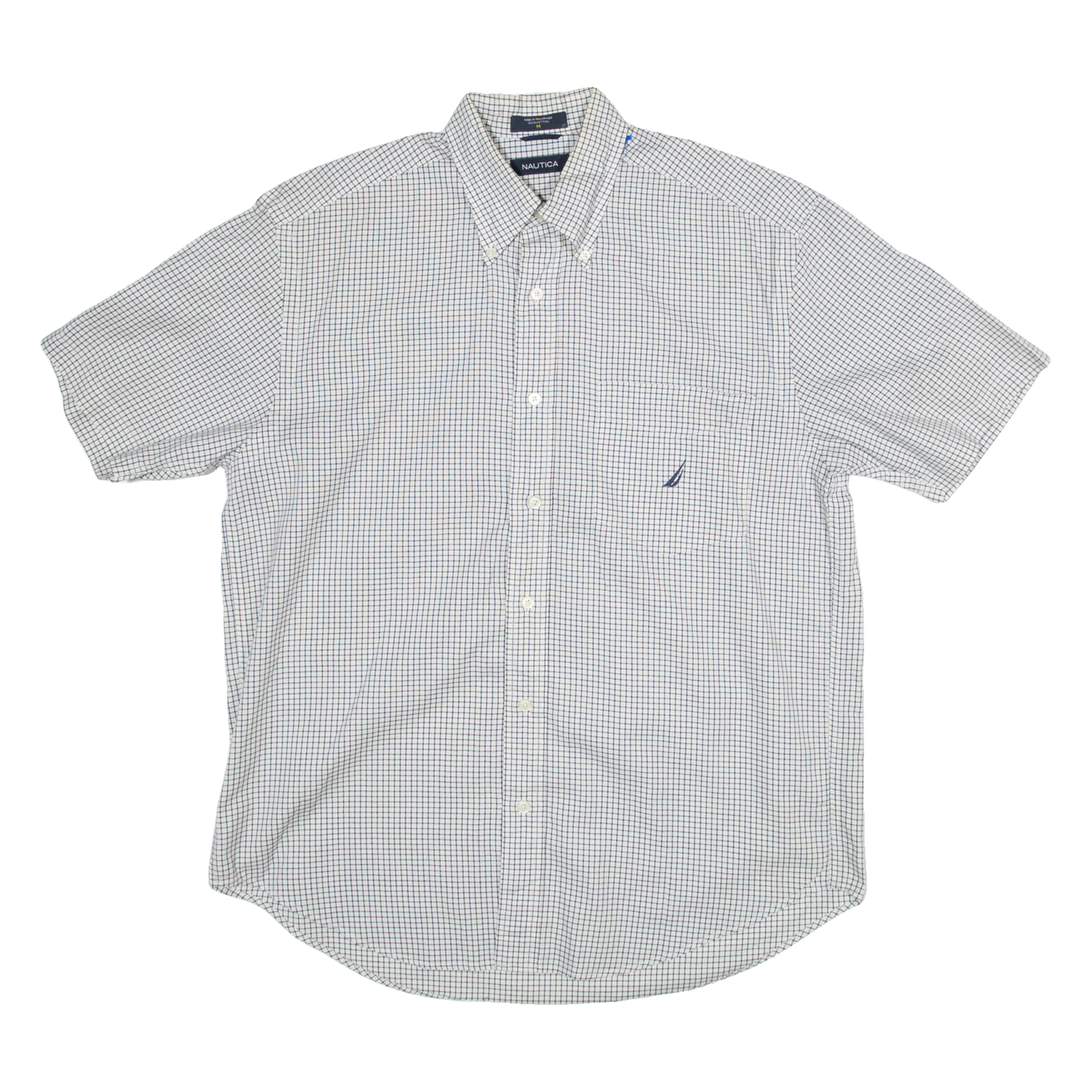 Buy NAUTICA Mens Shirt White Gingham M Refurbished - $20.79 NAUTICA Mens Shirt White Gingham M Refurbished - N/A refurbished available on Cerqular