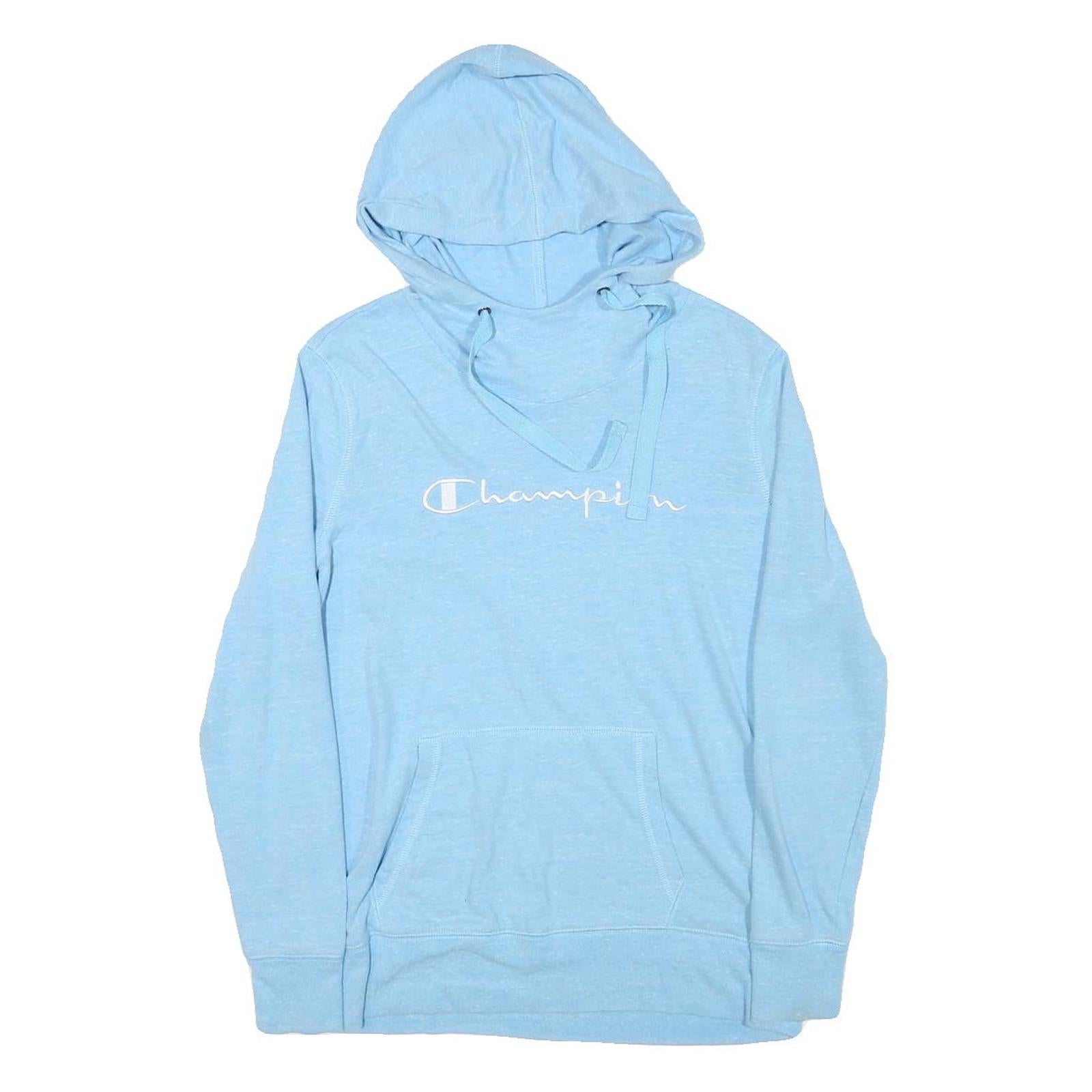 CHAMPION Womens Blue Pullover Hoodie S Long Sleeve Drawstring Band Collar Casual Refurbished - N/A refurbished available on Cerqular