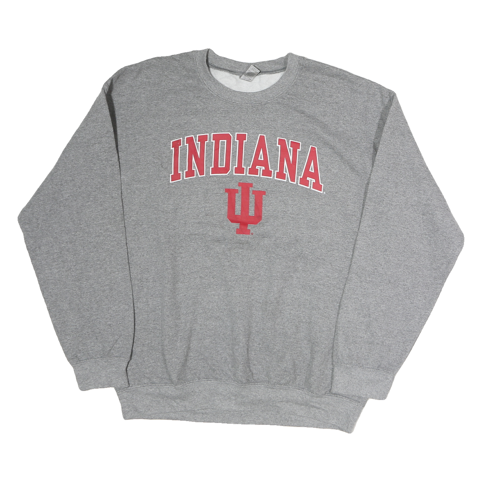 GILDAN Womens Grey Indiana Crew Neck L Cotton Sweatshirt Pullover Casual Refurbished - N/A refurbished available on Cerqular