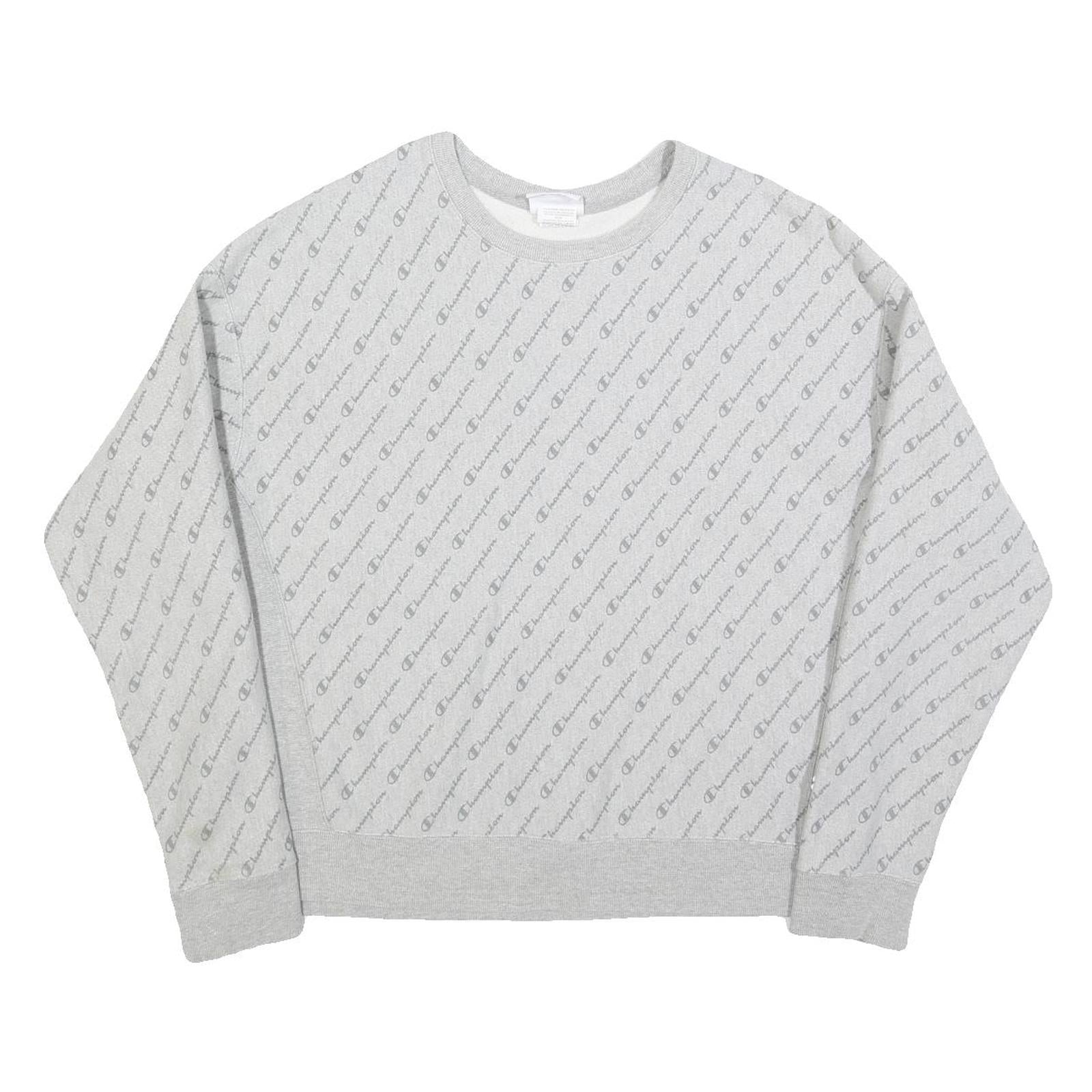 CHAMPION REVERSE WEAVE Womens Grey Sweatshirt 2XL Crew Neck Cotton Blend Refurbished - N/A refurbished available on Cerqular
