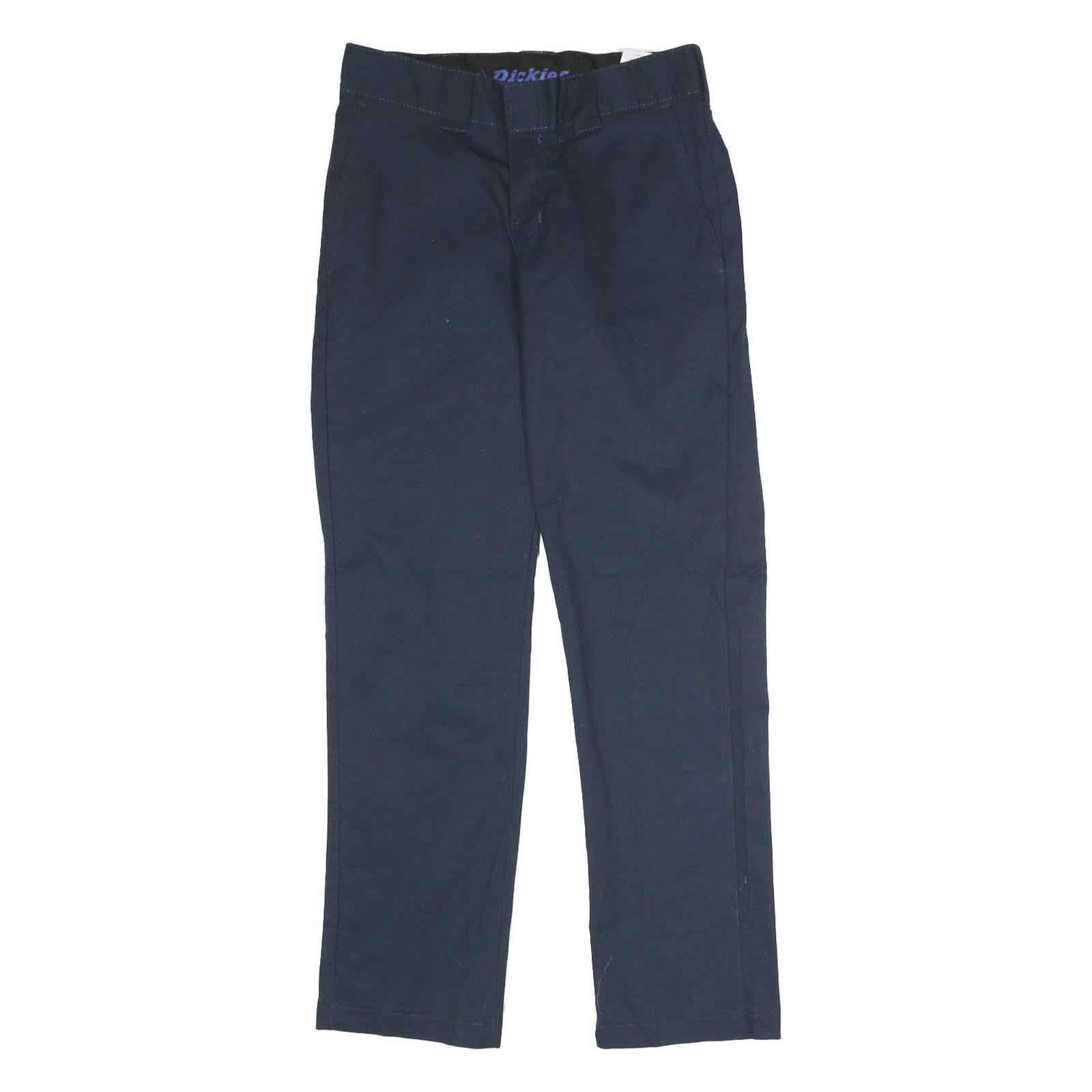 DICKIES Mens Polyester Blend Navy Regular Fit Straight Leg Trousers W29 L30 Refurbished - N/A refurbished available on Cerqular