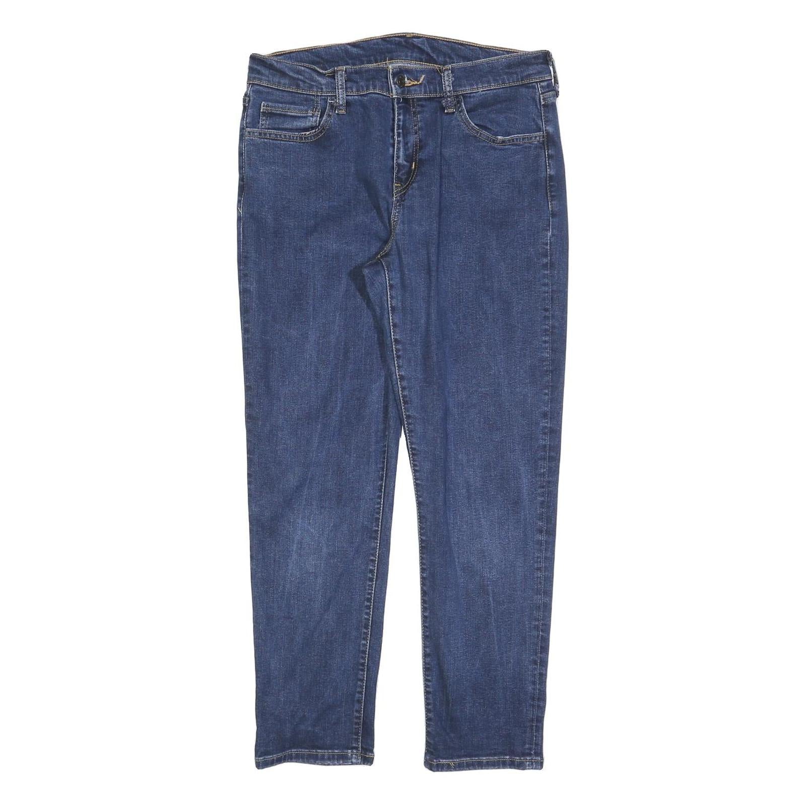 LEVI'S Womens Jeans Blue Regular Straight Denim Medium W29 L28 Classic Zip Refurbished - N/A refurbished available on Cerqular