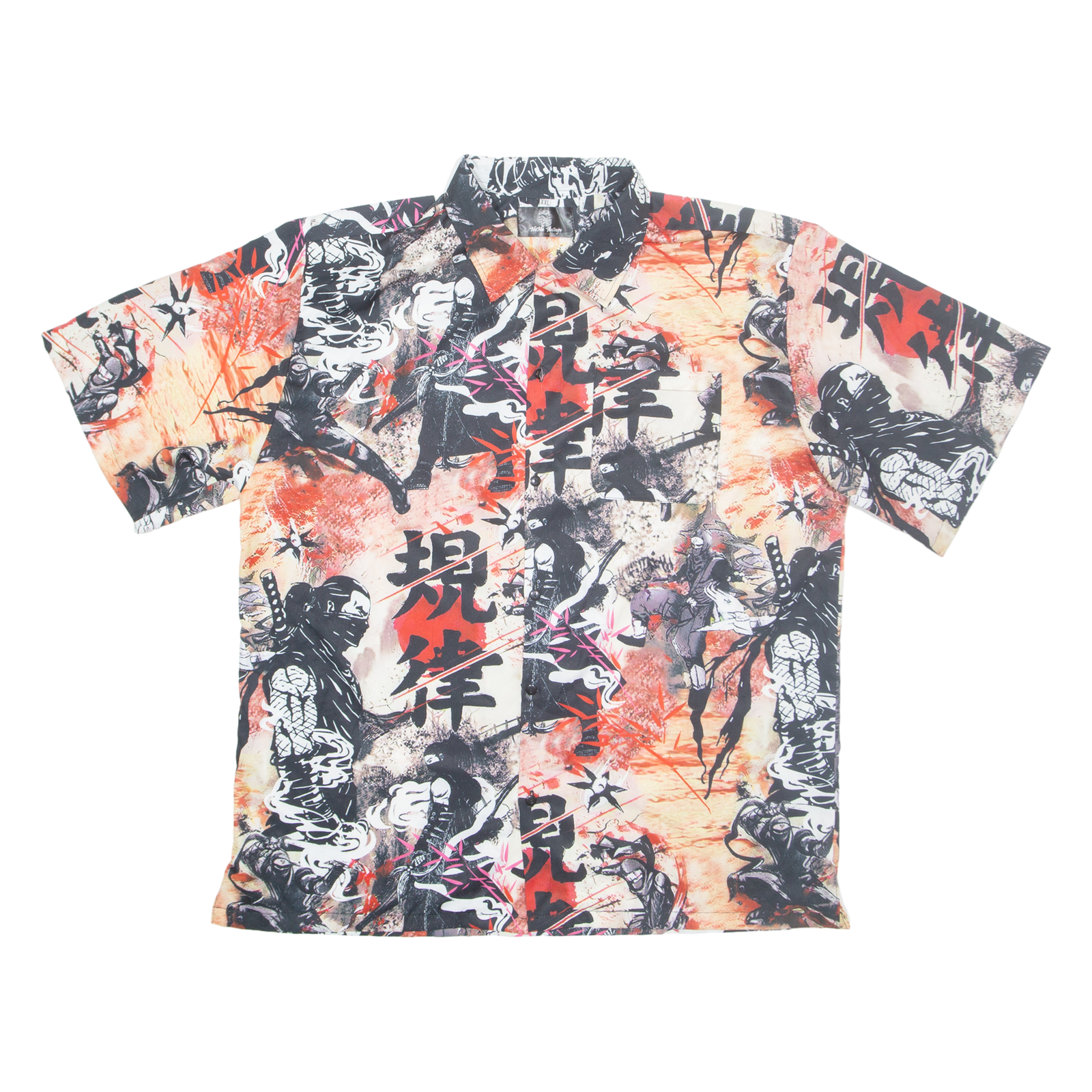 NA NA VINTAGE Mens Shirt Orange Crazy Pattern L Refurbished - N/A refurbished available on Cerqular