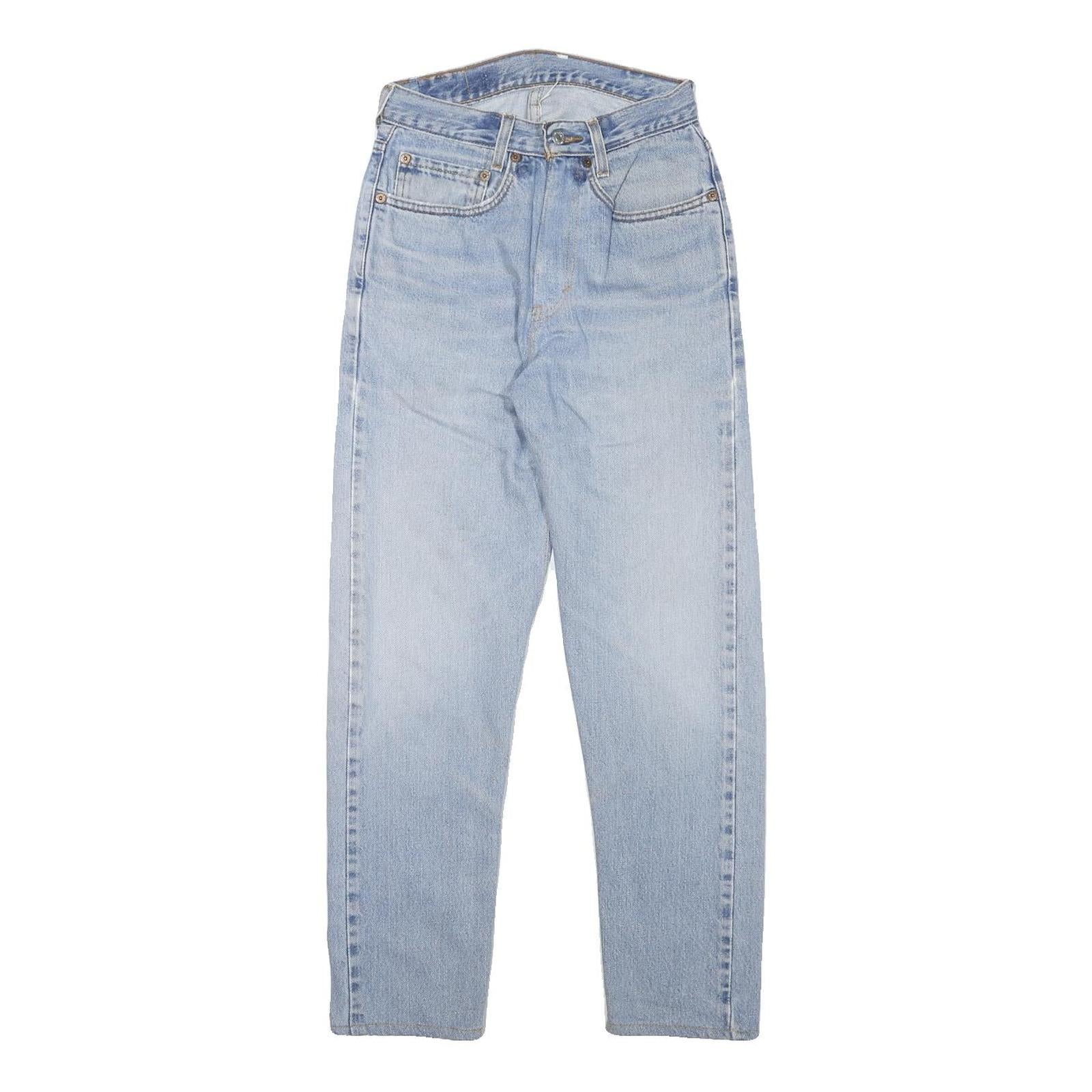 LEVI'S 505 Womens Slim Light Blue Denim Jeans W24 L27 Classic Fit Zip Closure Refurbished - N/A refurbished available on Cerqular