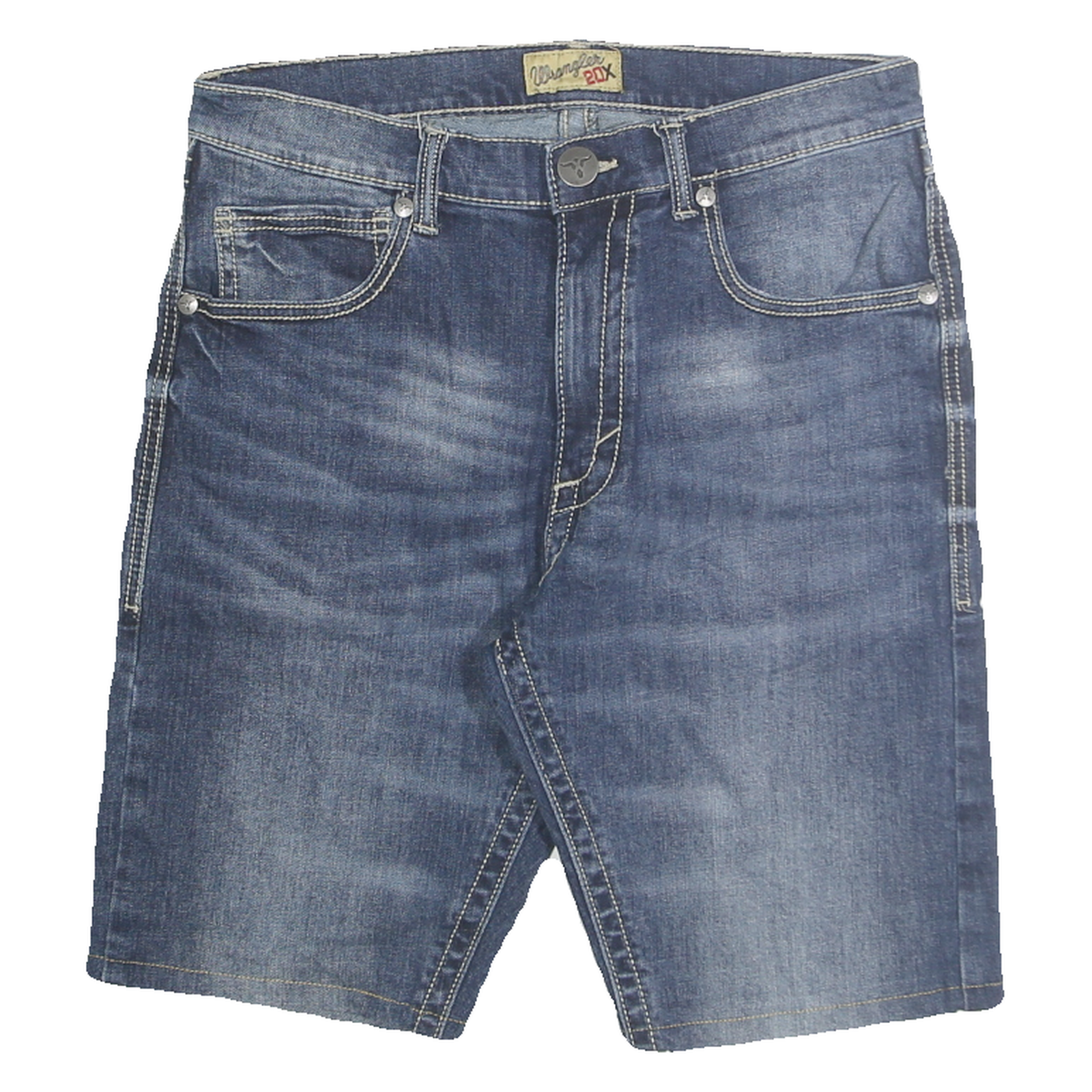 WRANGLER Mens Denim Blue Casual Shorts M W32 Cotton Blend Comfort Fit Refurbished - N/A refurbished available on Cerqular