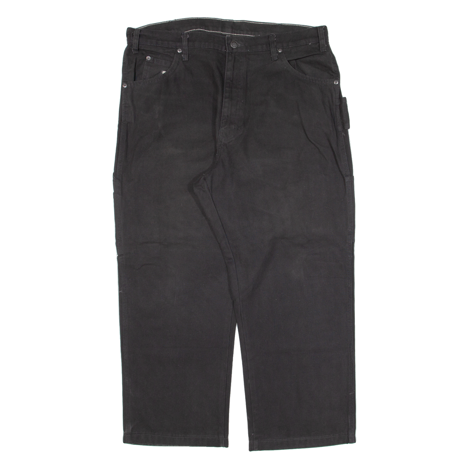 DICKIES Carpenter Workwear Mens Trousers Black Relaxed Straight W38 L26 Refurbished - N/A refurbished available on Cerqular