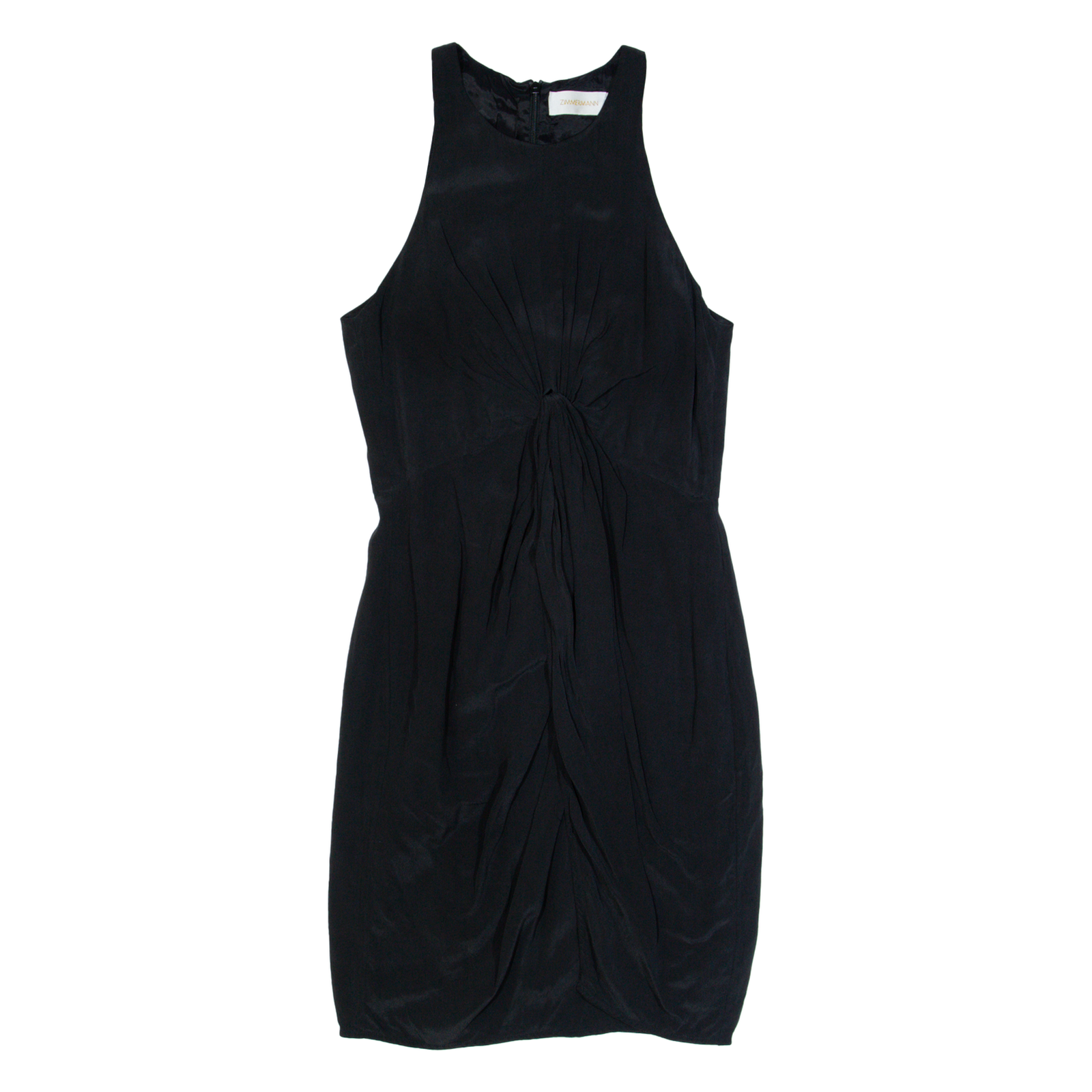ZIMMERMANN Womens Pencil Dress Black Silk Sleeveless Knee Length S Refurbished - N/A refurbished available on Cerqular