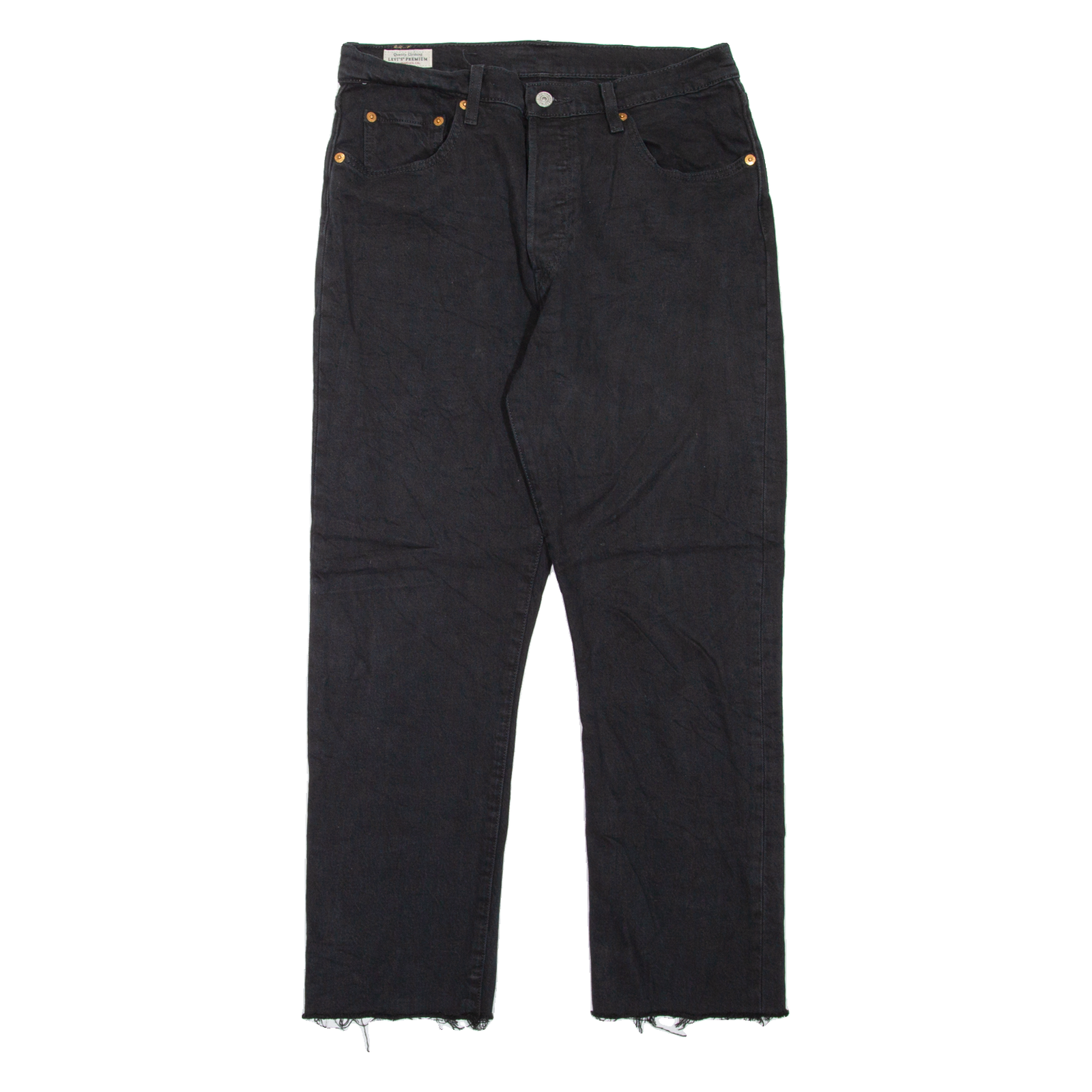 LEVI'S 501 BIG E Jeans Womens Black Regular Straight W29 L25 Refurbished - N/A refurbished available on Cerqular