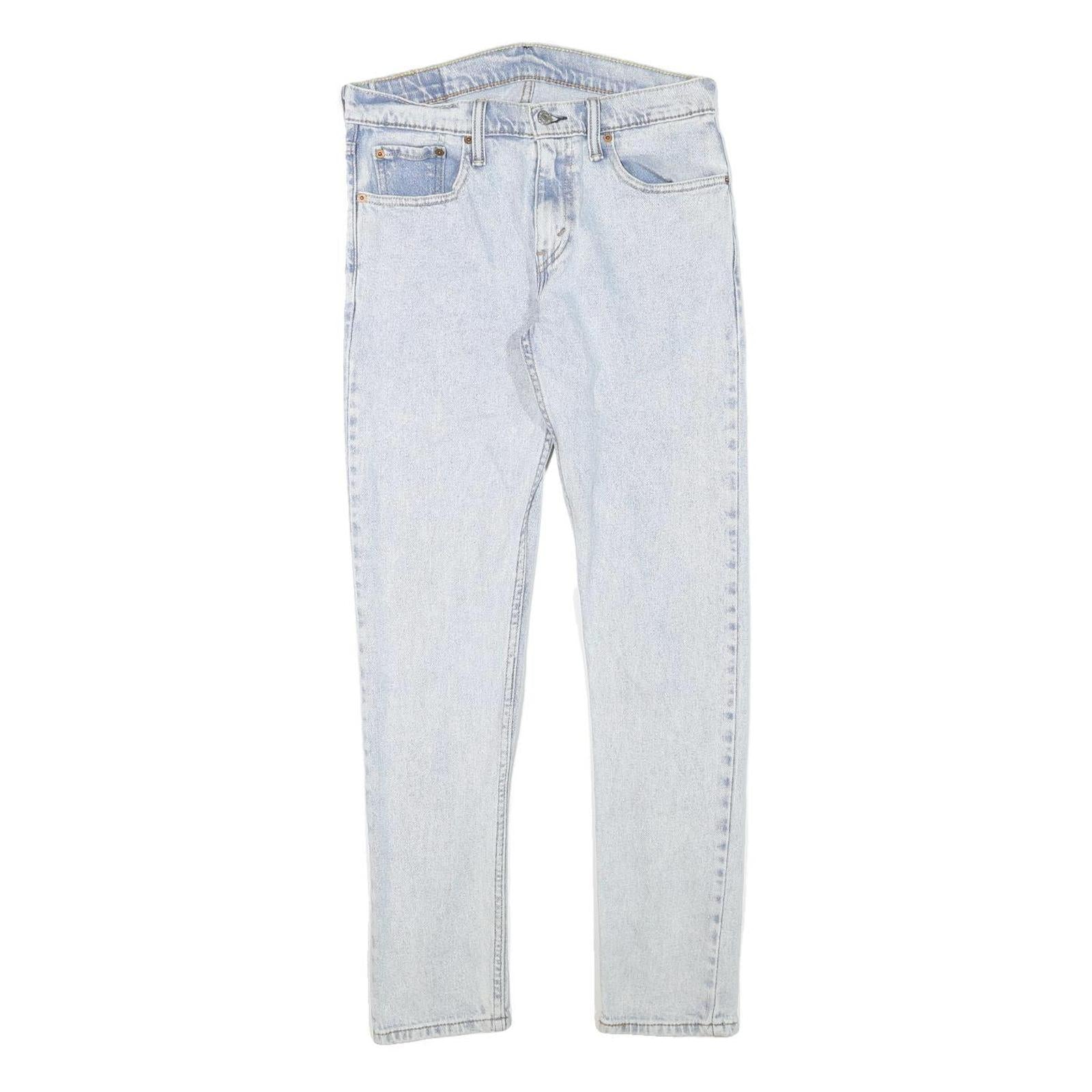 LEVI'S Mens Slim Light Blue Denim Jeans W30 L29 Classic Zip Cotton Blend Refurbished - N/A refurbished available on Cerqular