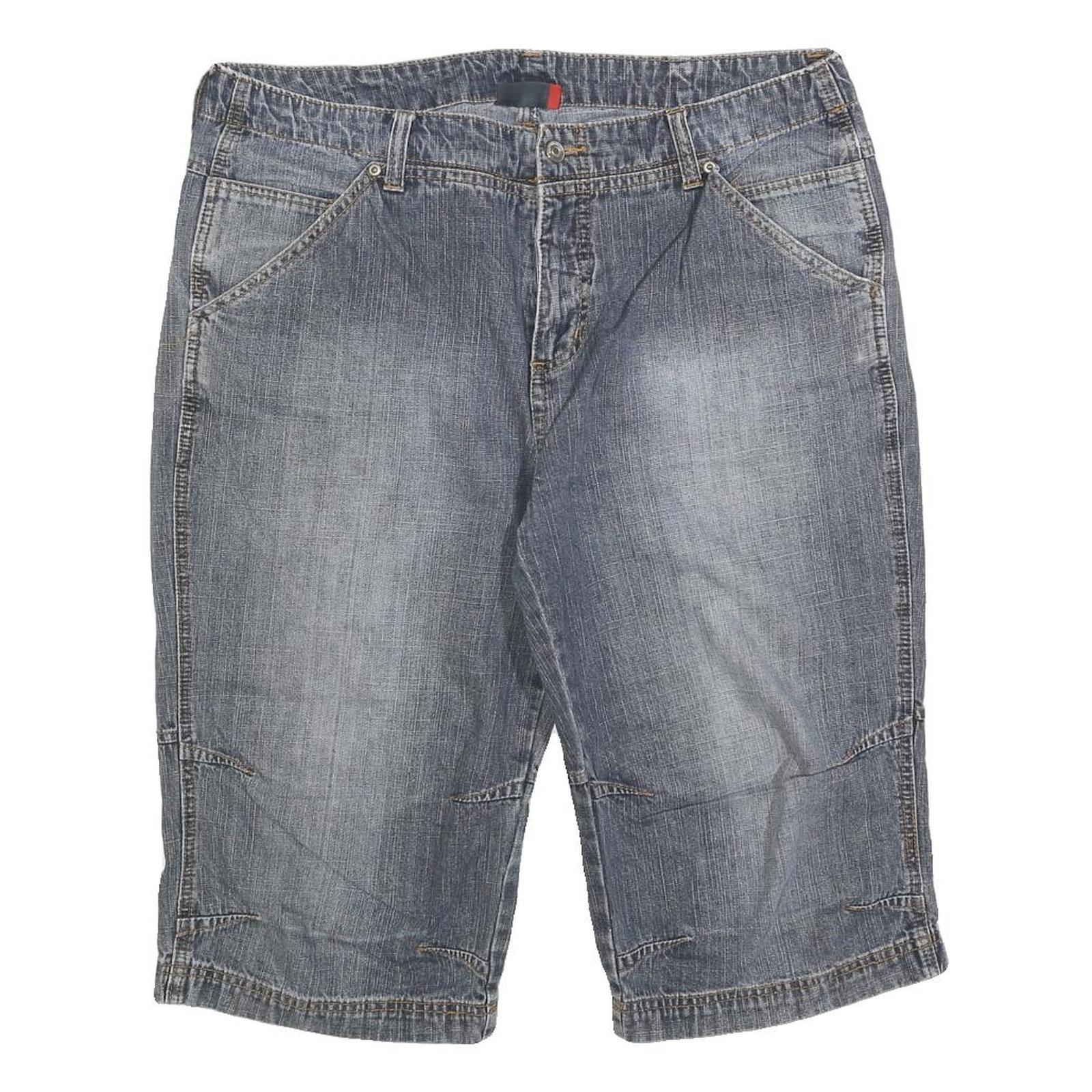 VAN VAAAN Mens Denim Blue Cotton Blend Casual Shorts L W36 Comfortable Fit Refurbished - N/A refurbished available on Cerqular