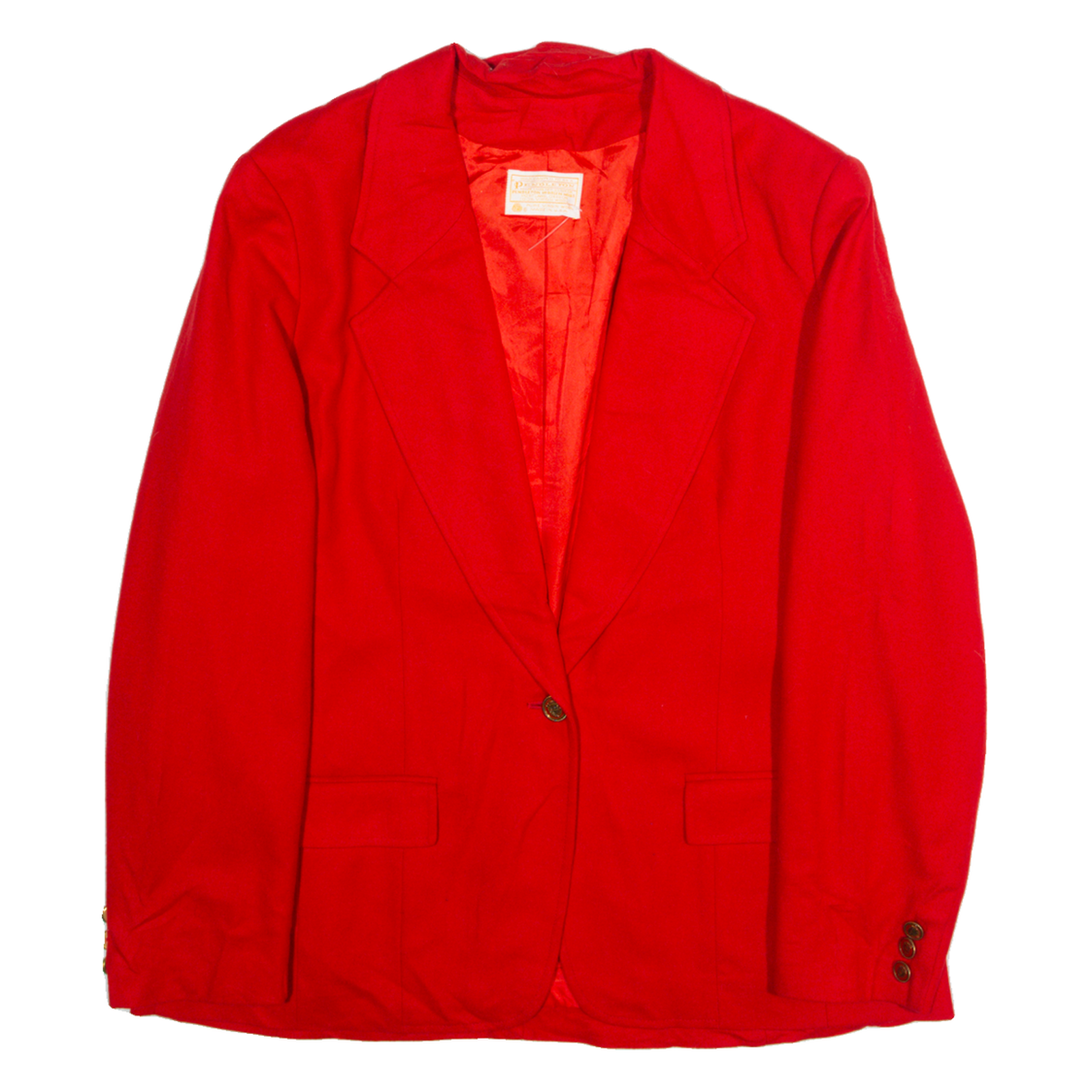 PENDLETON Womens Blazer Jacket Red Wool XL Refurbished - N/A refurbished available on Cerqular