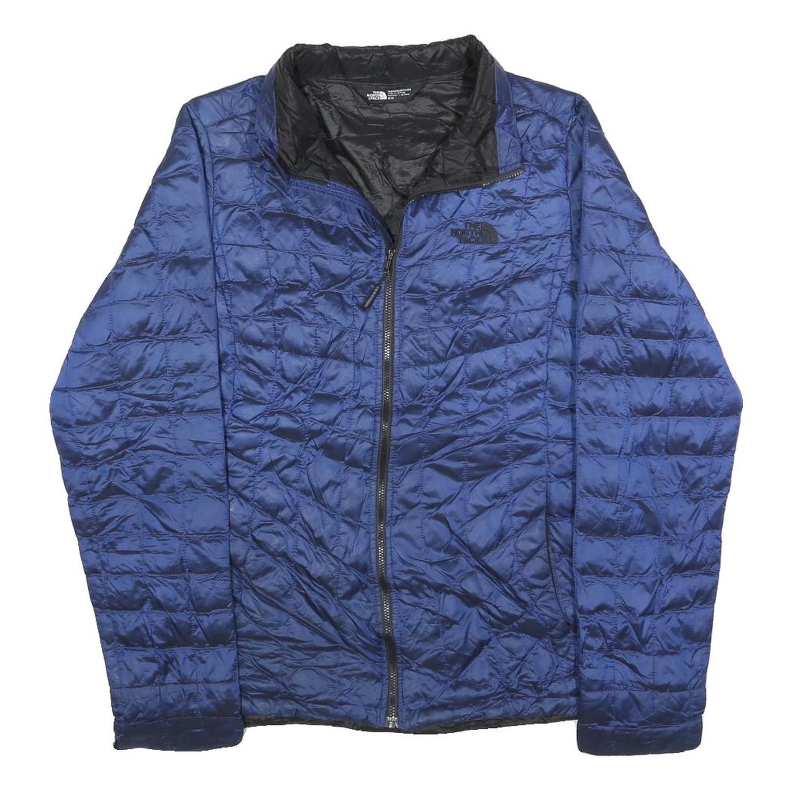 THE NORTH FACE Womens Blue Quilted Jacket M Polyester Blend Lightweight Zip Refurbished - N/A refurbished available on Cerqular