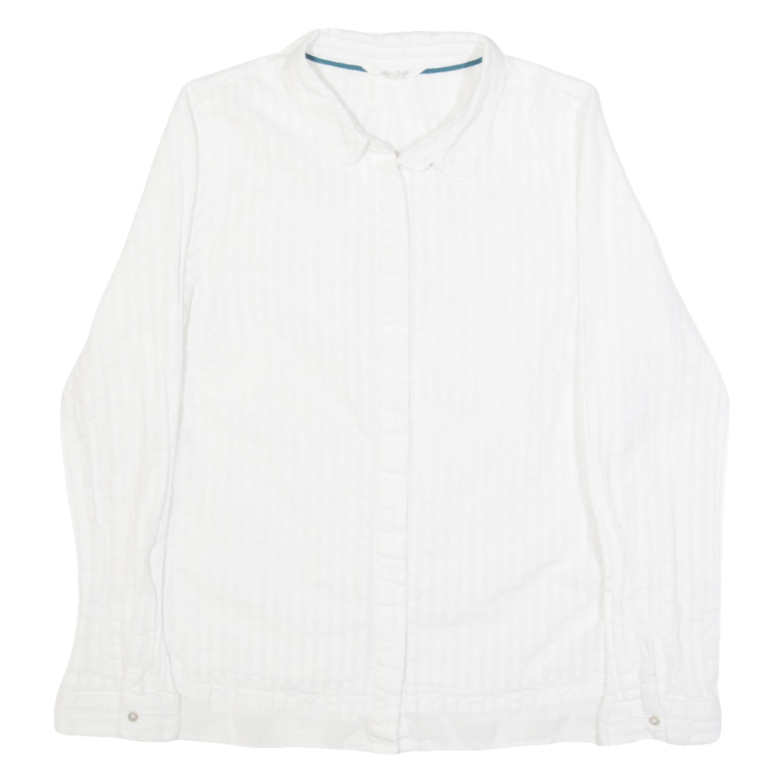 WHITE STUFF Womens Plain Shirt White Long Sleeve UK 10 Refurbished - N/A refurbished available on Cerqular