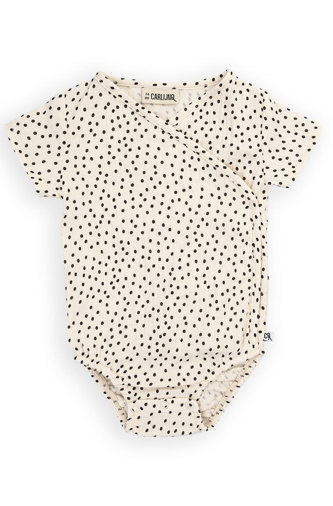 Baby bodysuit - Mini Dots | Size: 12-24 months (12/24cm) Refurbished - N/A (Note: This brand may not be well-known globally refurbished available on Cerqular
