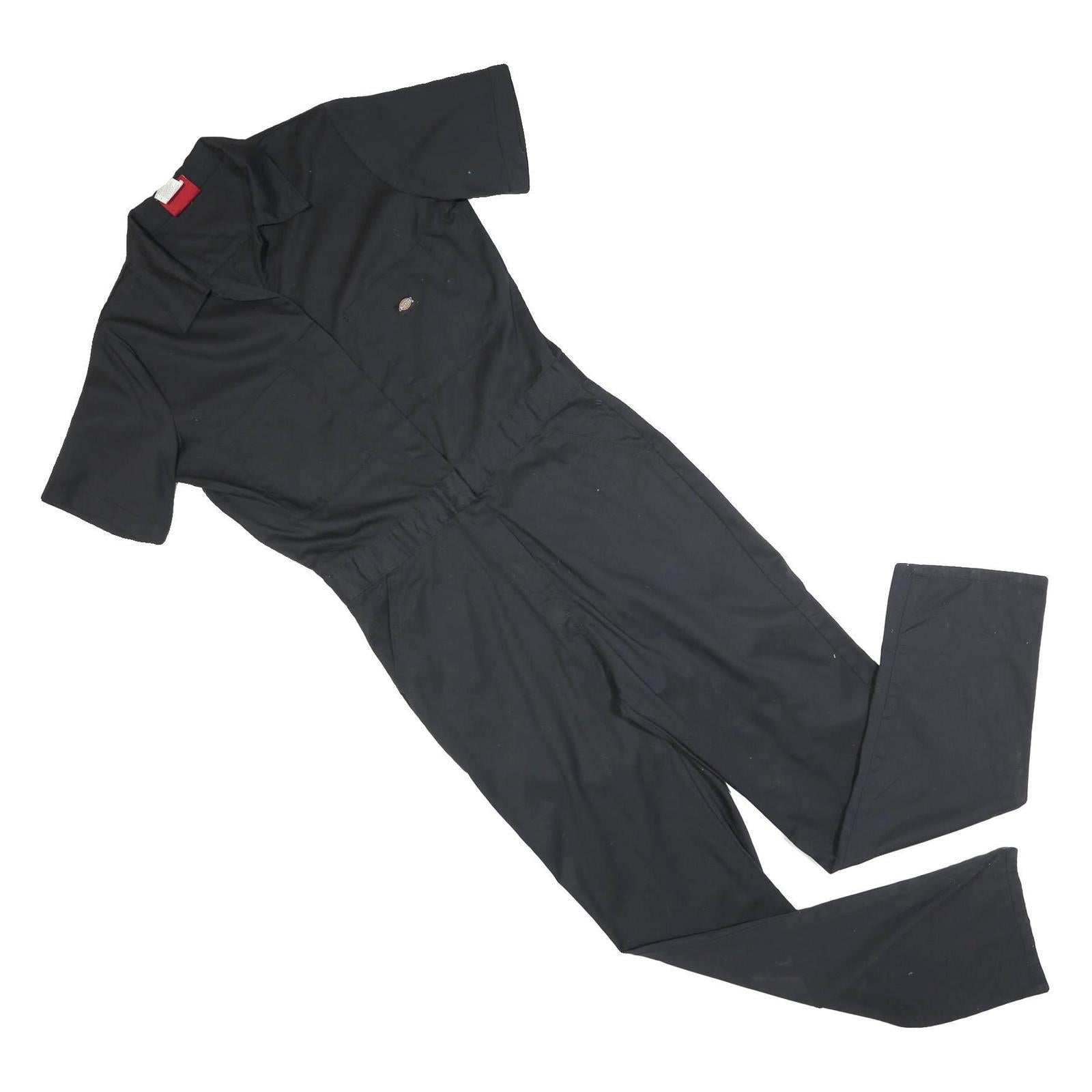 DICKIES Womens Black Regular Fit Cotton Blend Dungarees Size M W32 L32 Workwear Refurbished - N/A refurbished available on Cerqular