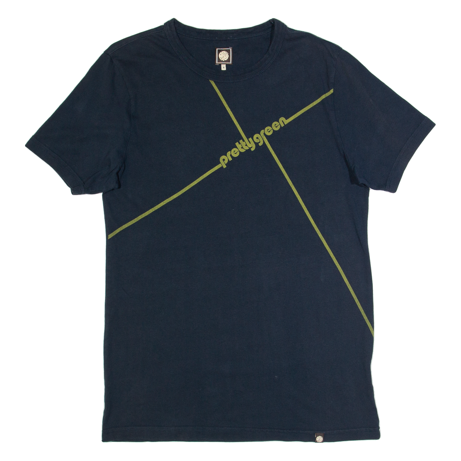 PRETTY GREEN Mens T-Shirt Blue S Refurbished - N/A refurbished available on Cerqular