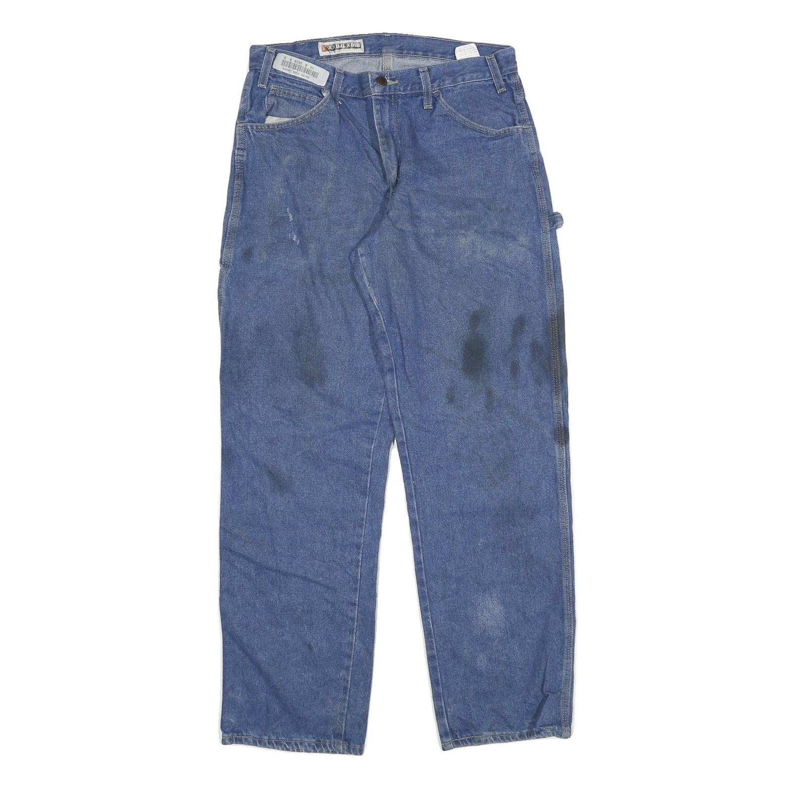 DICKIES Mens Blue Regular Fit Straight Leg Denim W30 L31 Workwear Zip Jeans Refurbished - N/A refurbished available on Cerqular