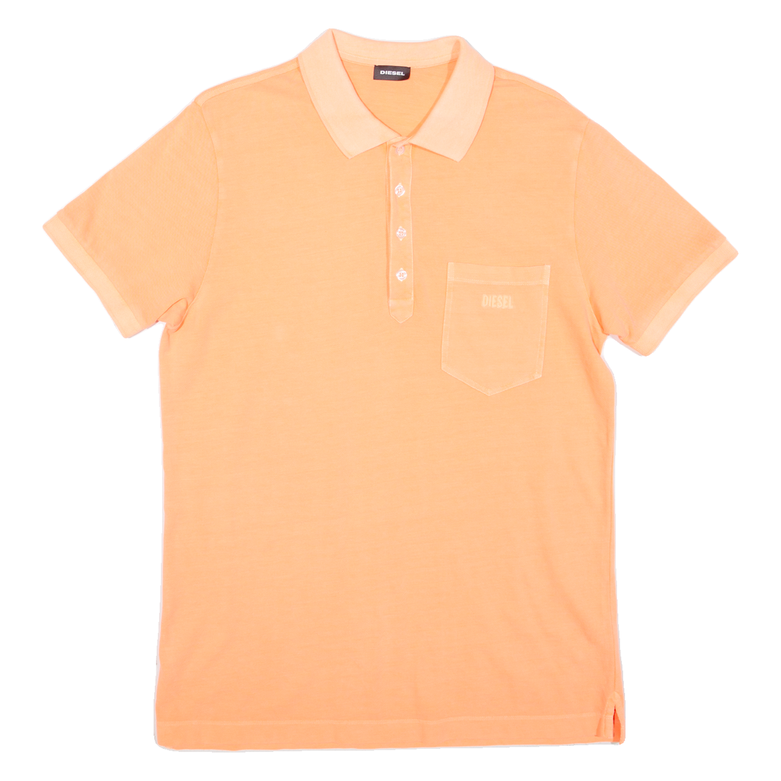 DIESEL Mens Polo Shirt Orange L Refurbished - N/A refurbished available on Cerqular