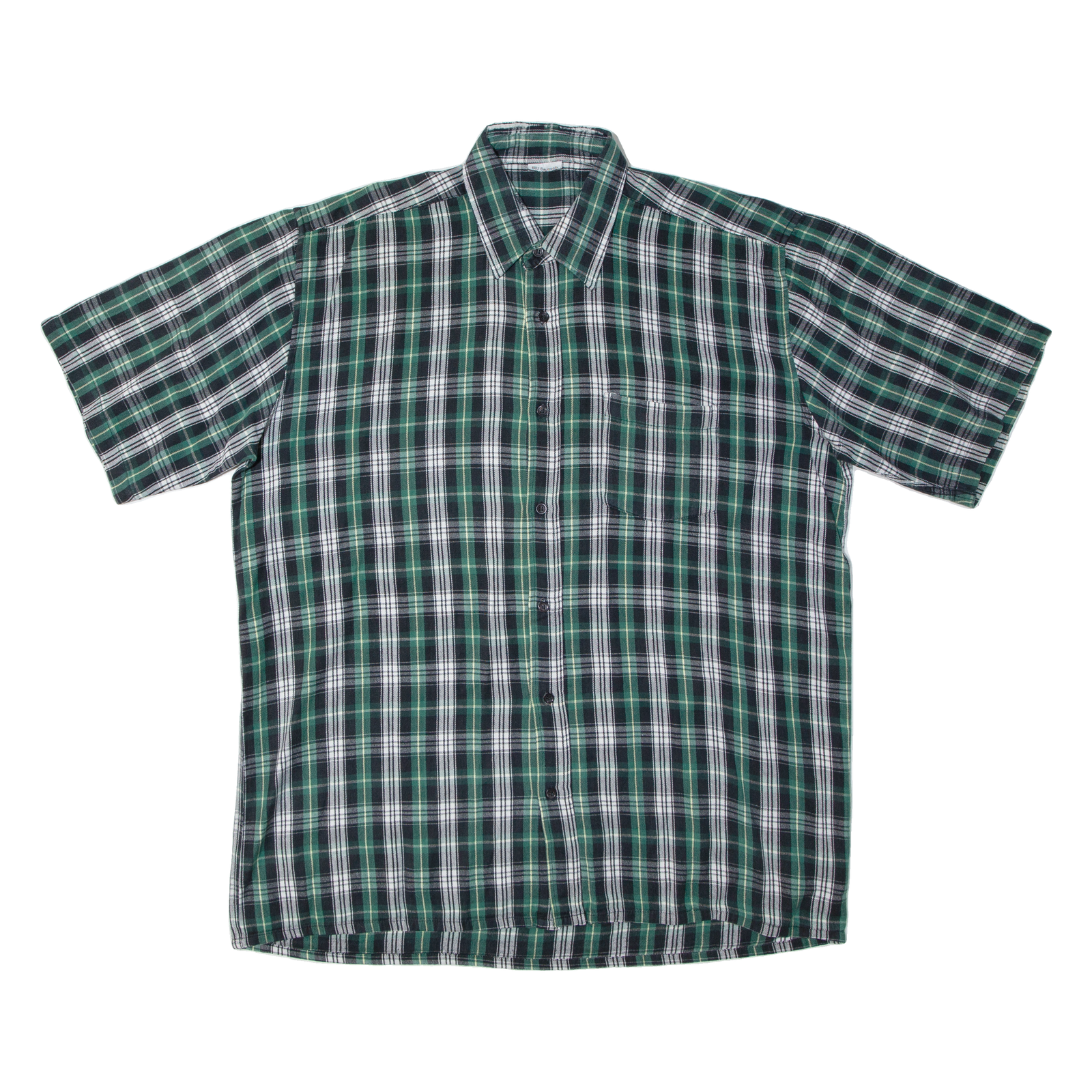 Mens Shirt Green Check L Refurbished - N/A refurbished available on Cerqular