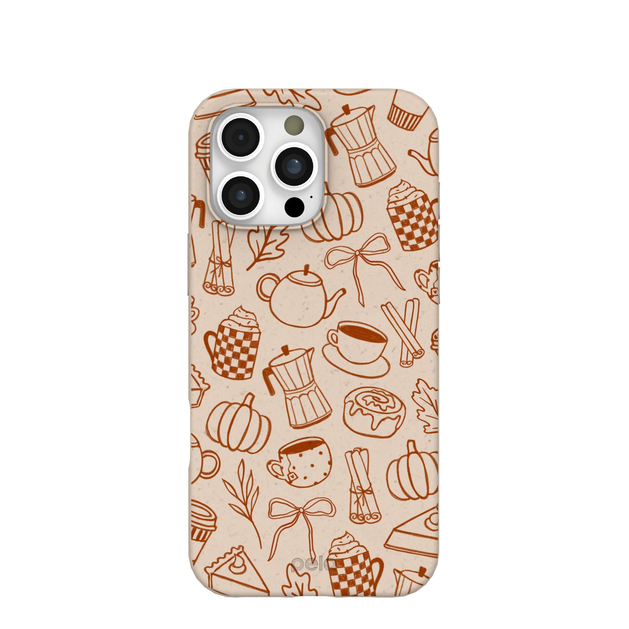 Seashell Pumpkin Spice iPhone 16 Pro Max Case Refurbished - Pela Case refurbished available on Cerqular