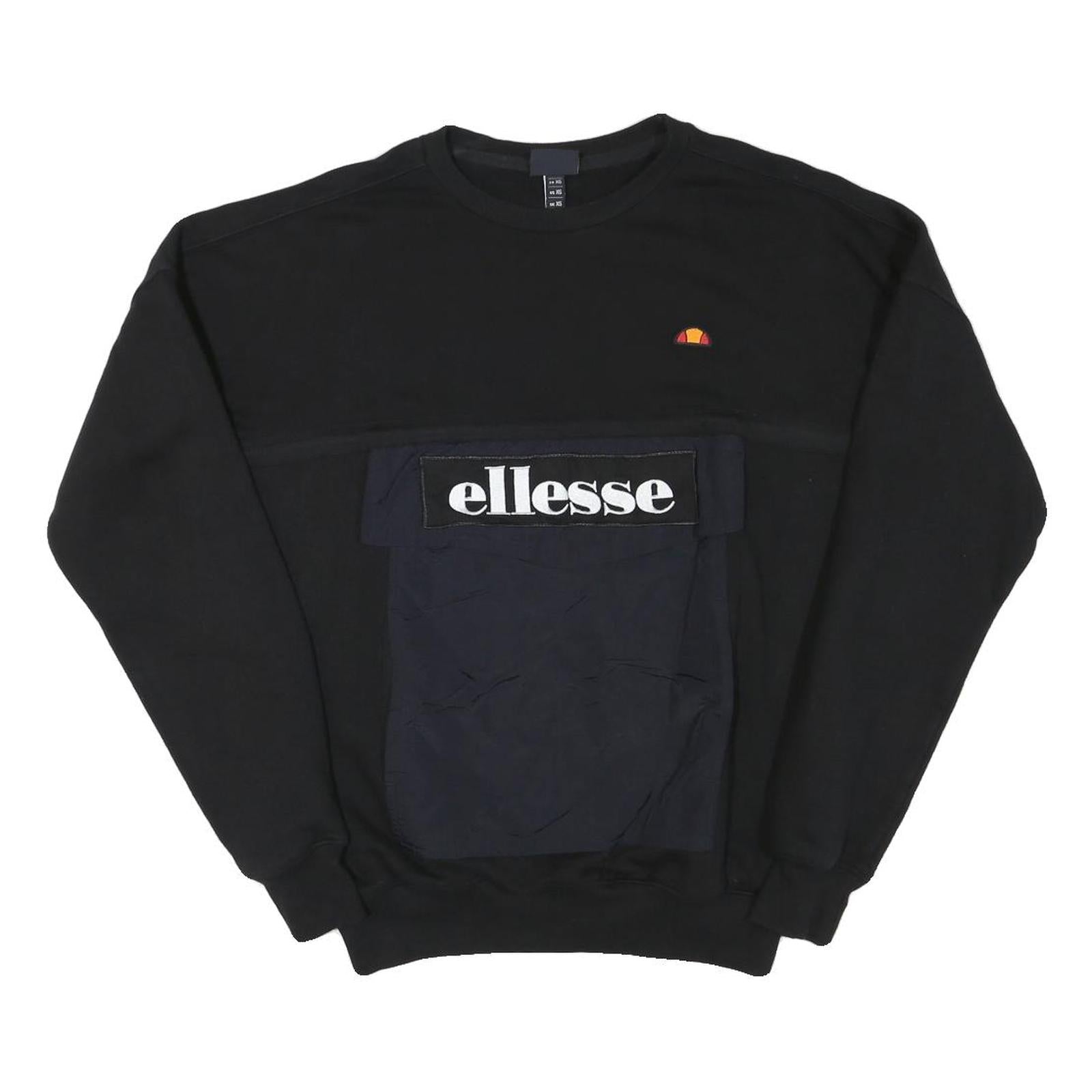 Buy ELLESSE Mens Black & Navy Sweatshirt Crew Neck XS Logo Pocket Sport Casual Refurbished - $33.79 ELLESSE Mens Black & Navy Sweatshirt Crew Neck XS Logo Pocket Sport Casual Refurbished - N/A refurbished available on Cerqular
