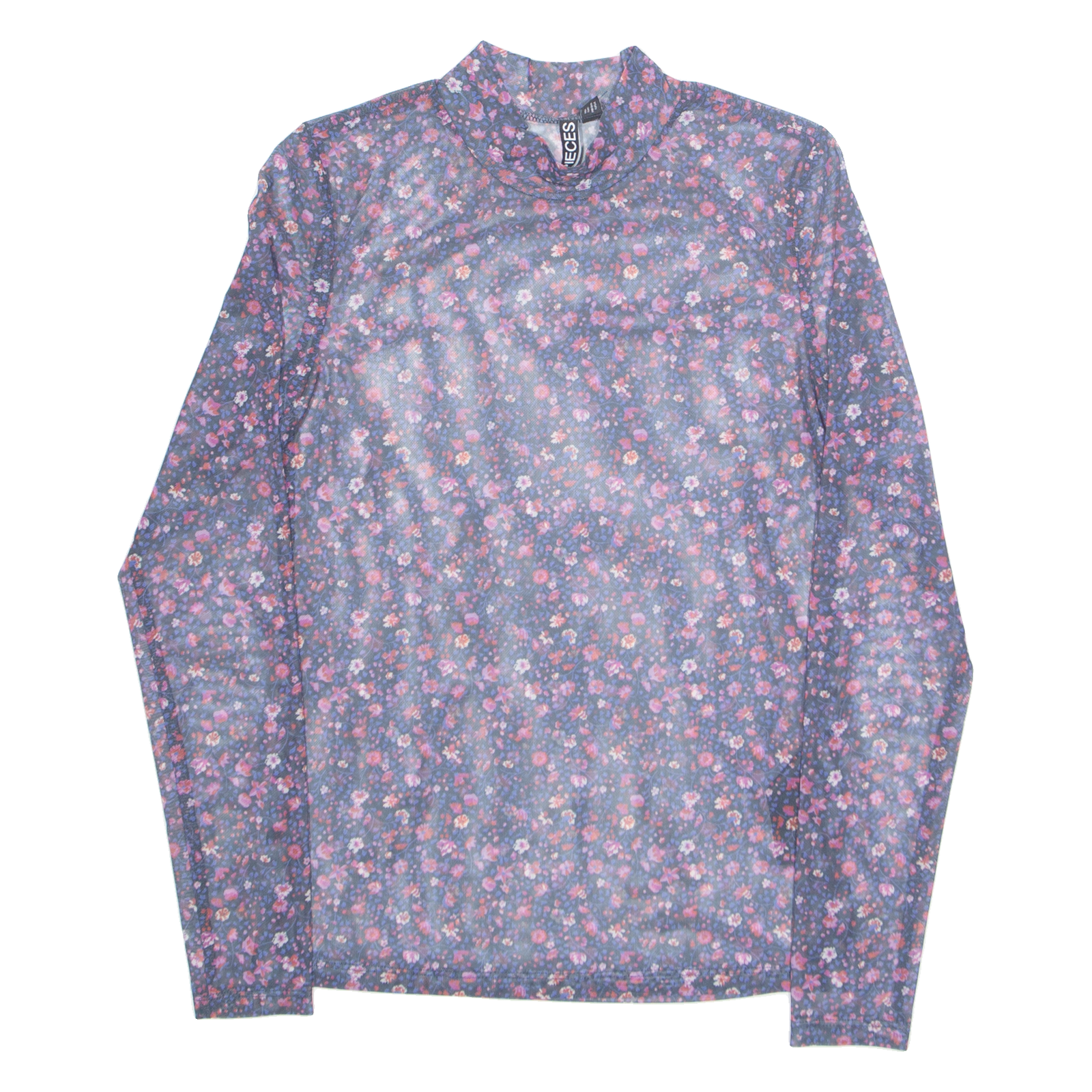 Buy PIECES Sheer Womens Printed Top Purple High Neck Long Sleeve Floral S Refurbished - $16.89 PIECES Sheer Womens Printed Top Purple High Neck Long Sleeve Floral S Refurbished - N/A refurbished available on Cerqular