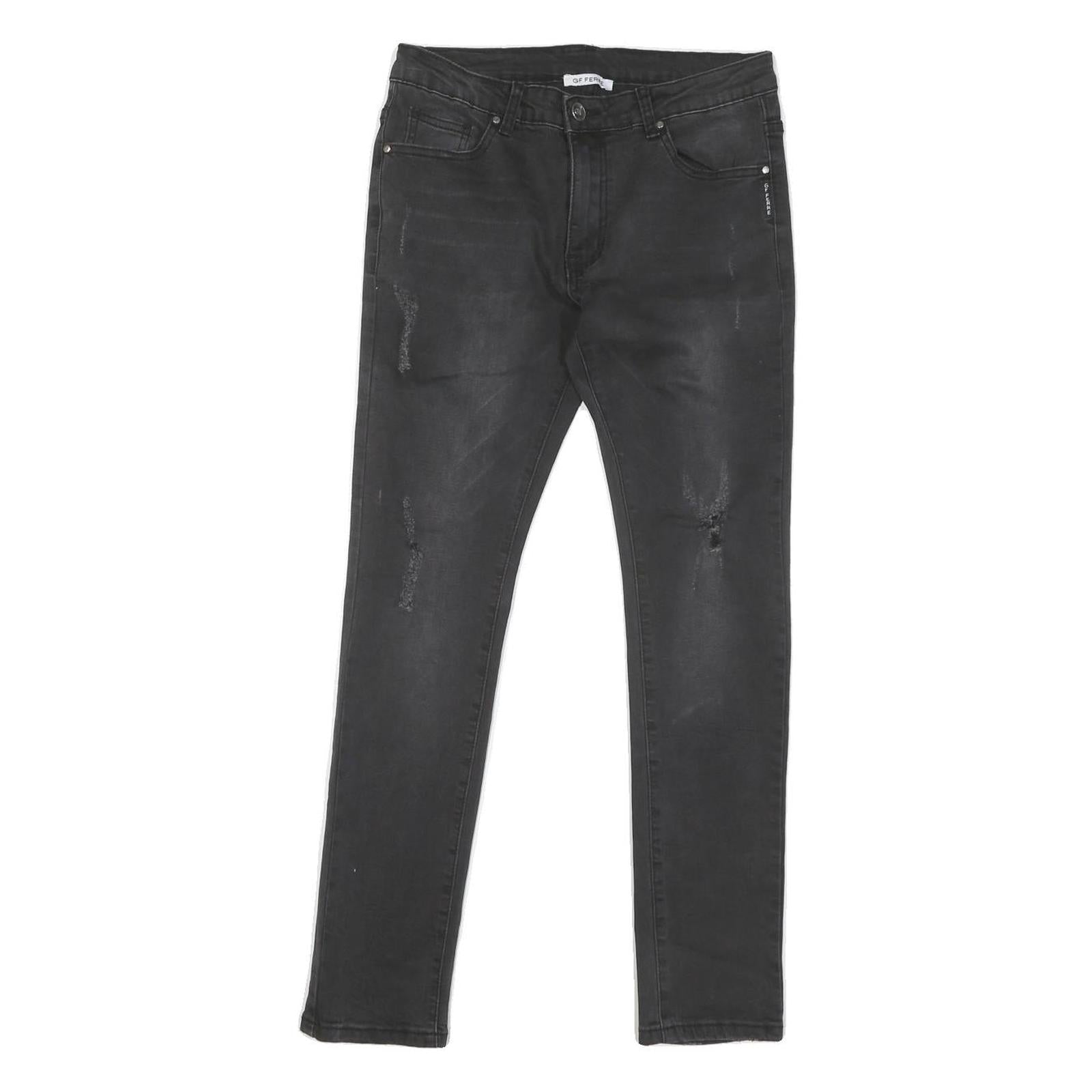 Buy GF FERRE Womens Black Slim Skinny Denim Rinse W28 L27 Stretch Cotton Blend Jeans Refurbished - $45.49 GF FERRE Womens Black Slim Skinny Denim Rinse W28 L27 Stretch Cotton Blend Jeans Refurbished - N/A refurbished available on Cerqular
