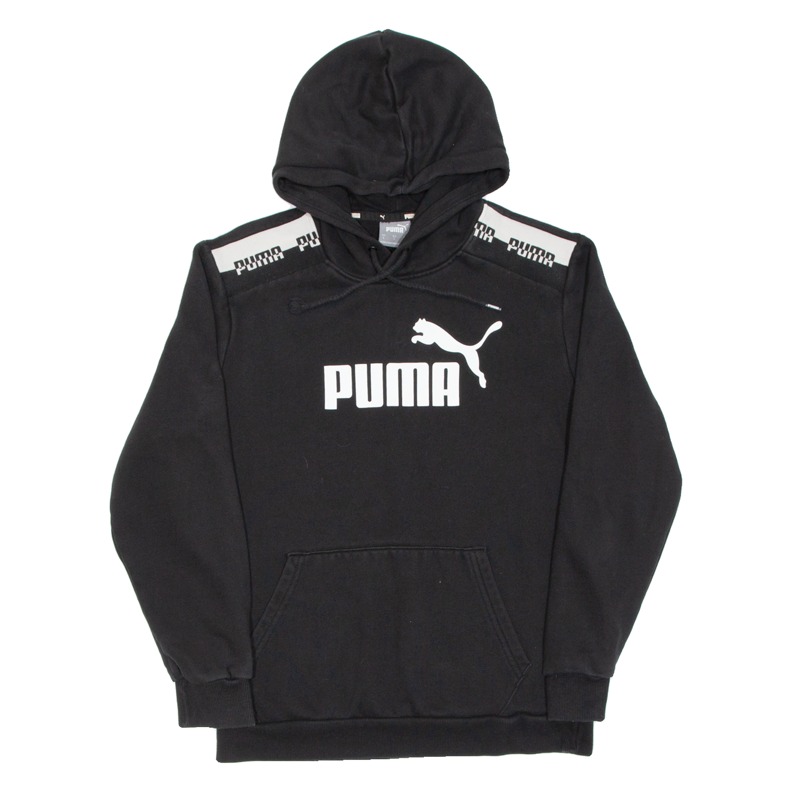 PUMA Mens Black Hoodie Pullover S Refurbished - N/A refurbished available on Cerqular