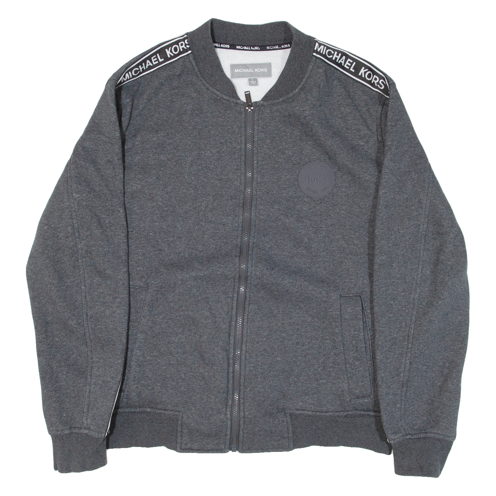 Buy MICHAEL KORS Mens Bomber Jacket Grey L Refurbished - $50.69 MICHAEL KORS Mens Bomber Jacket Grey L Refurbished - N/A refurbished available on Cerqular