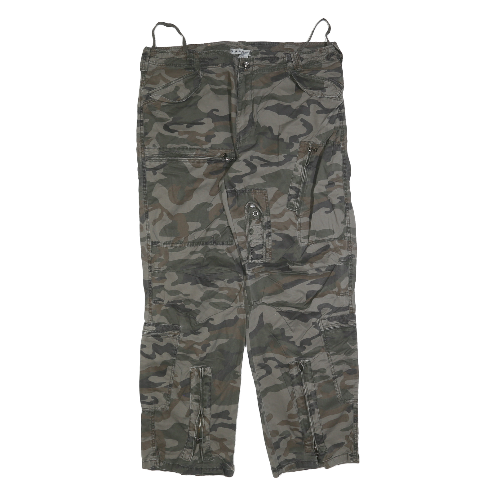 LS EAST Mens Cotton Blend Camouflage Regular Fit Straight Leg Trousers W40 L32 Refurbished - N/A refurbished available on Cerqular