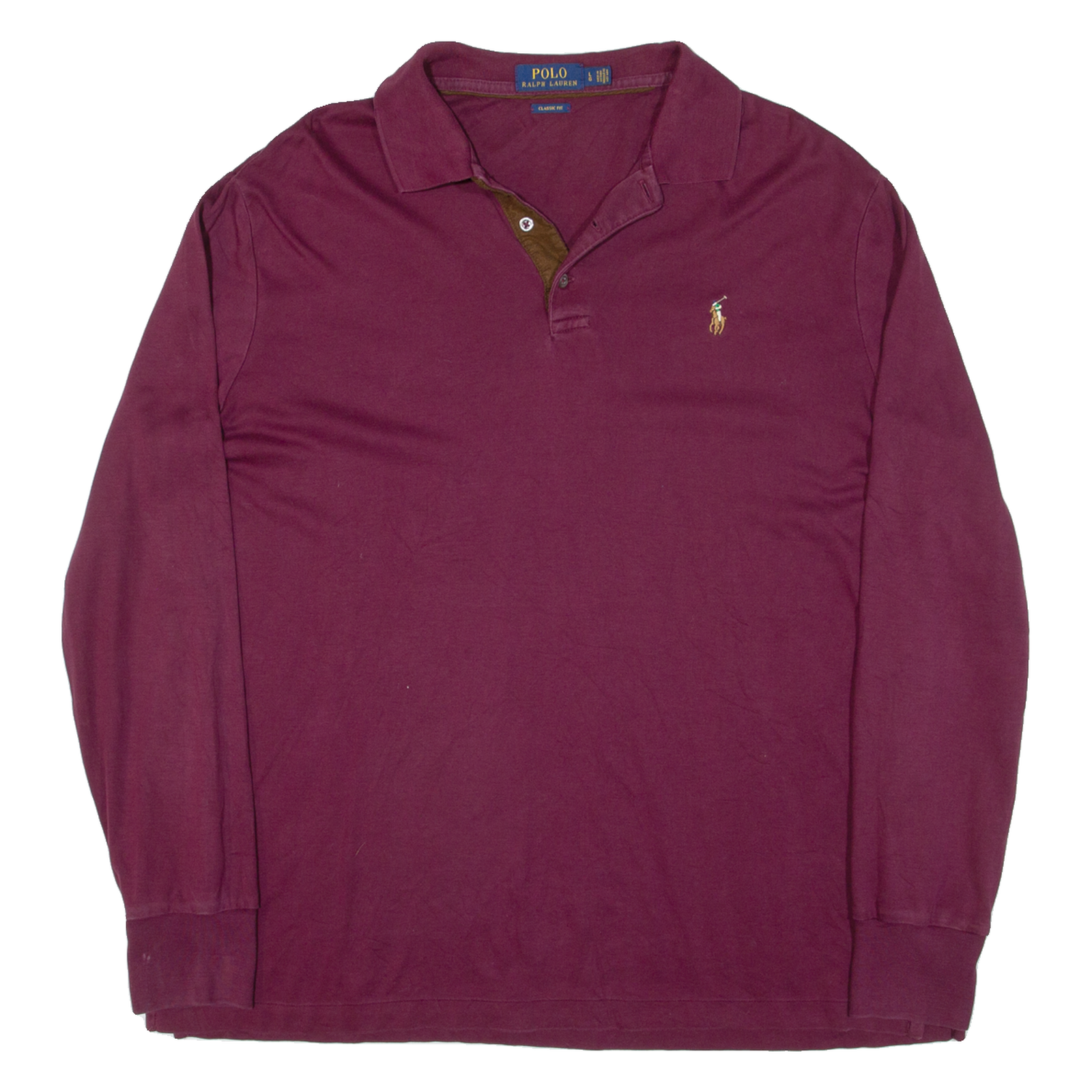 Buy POLO RALPH LAUREN Mens Polo Shirt Maroon Long Sleeve L Refurbished - $61.09 POLO RALPH LAUREN Mens Polo Shirt Maroon Long Sleeve L Refurbished - N/A refurbished available on Cerqular