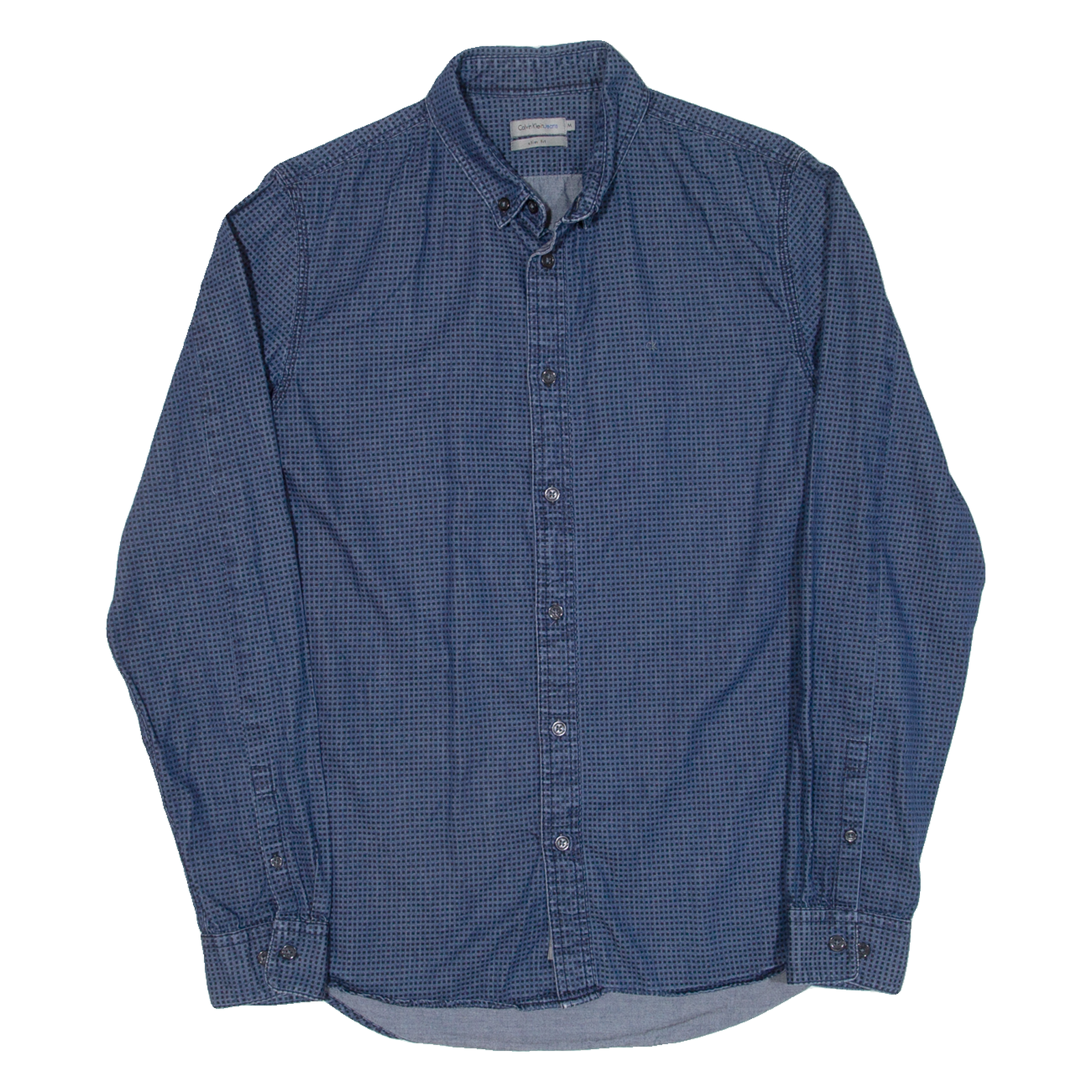 Buy CALVIN KLEIN JEANS Slim Fit Mens Shirt Blue Spotted Long Sleeve M Refurbished - $23.39 CALVIN KLEIN JEANS Slim Fit Mens Shirt Blue Spotted Long Sleeve M Refurbished - N/A refurbished available on Cerqular