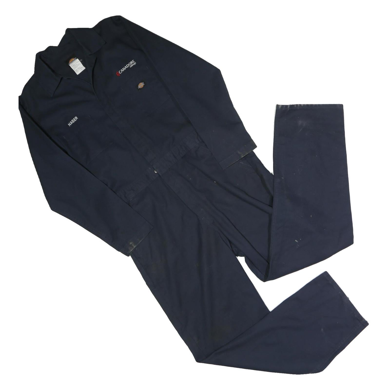 DICKIES Mens Blue Cotton Blend Dungarees Regular Fit L W38 L31 Workwear Overalls Refurbished - N/A refurbished available on Cerqular