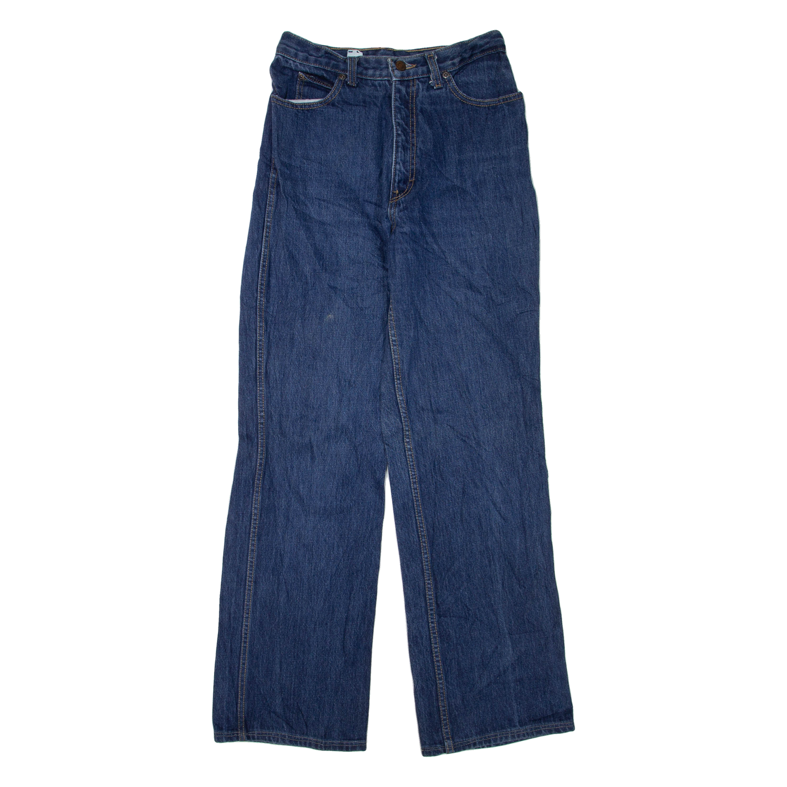 CALVIN KLEIN Womens Jeans Blue Regular Straight W28 L32 Refurbished - N/A refurbished available on Cerqular