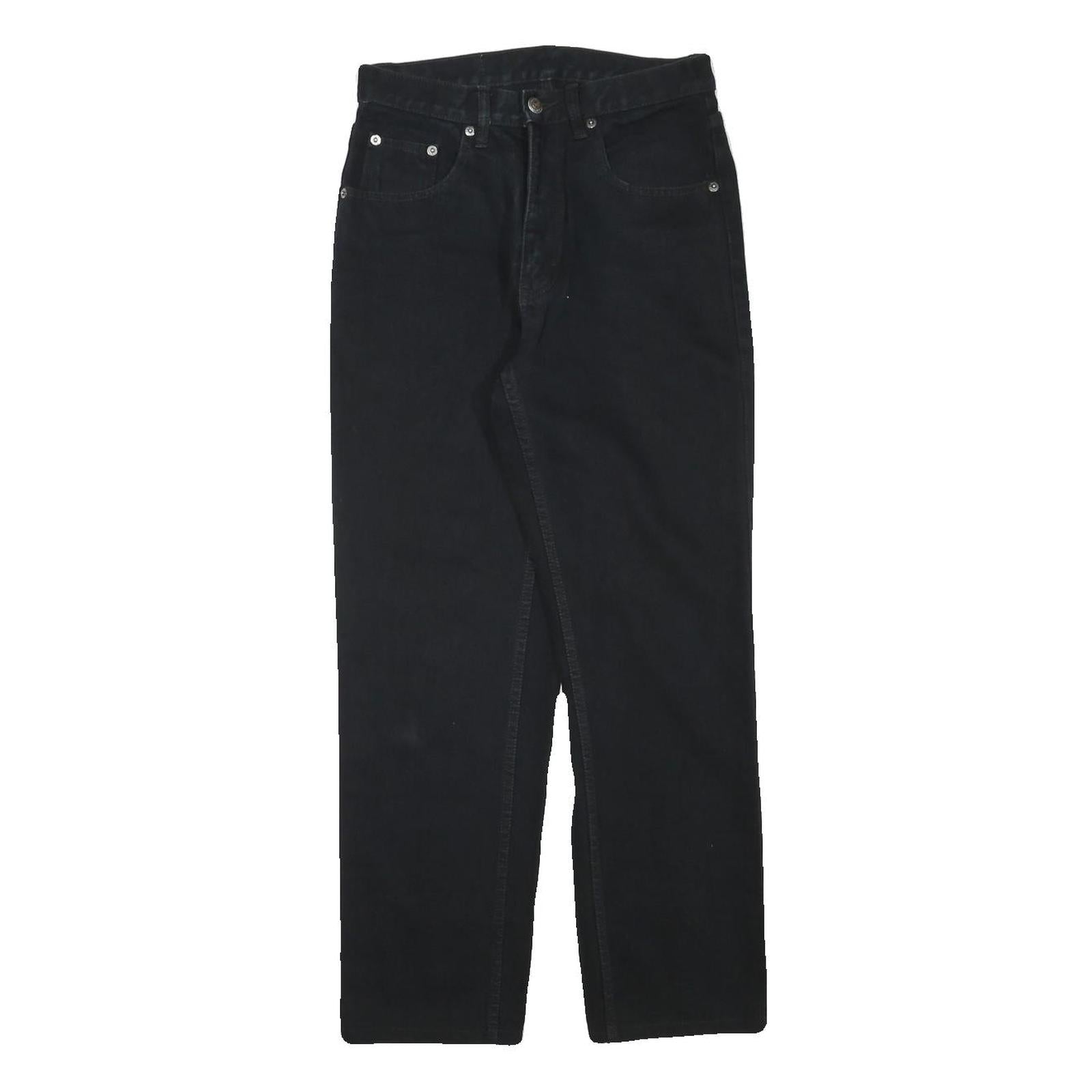 TEDDYS Womens Black Regular Straight Denim Jeans Cotton Blend W26 L27 Zip Refurbished - N/A refurbished available on Cerqular