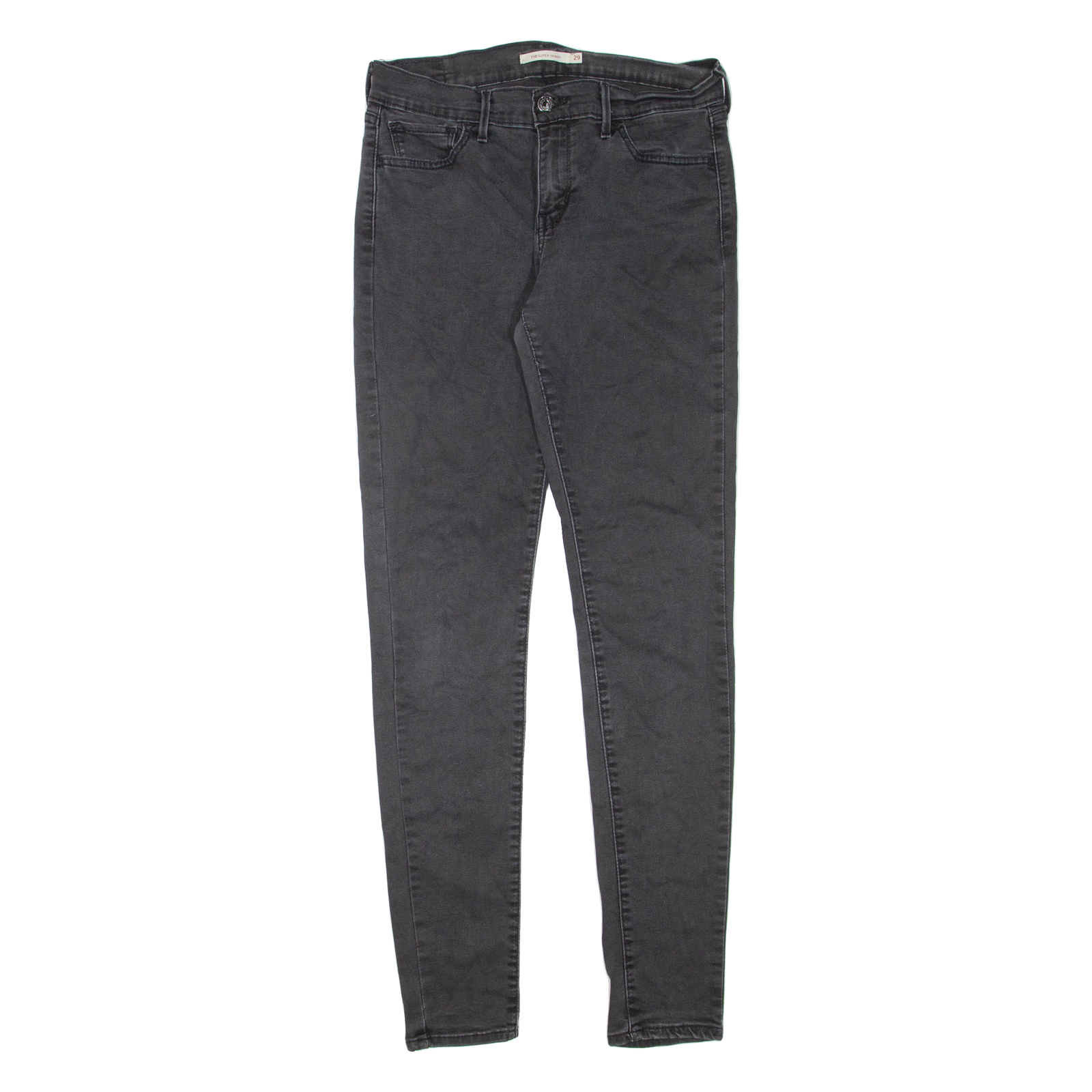 LEVI'S 710 Womens Jeans Grey Regular Skinny W29 L32 Refurbished - N/A refurbished available on Cerqular