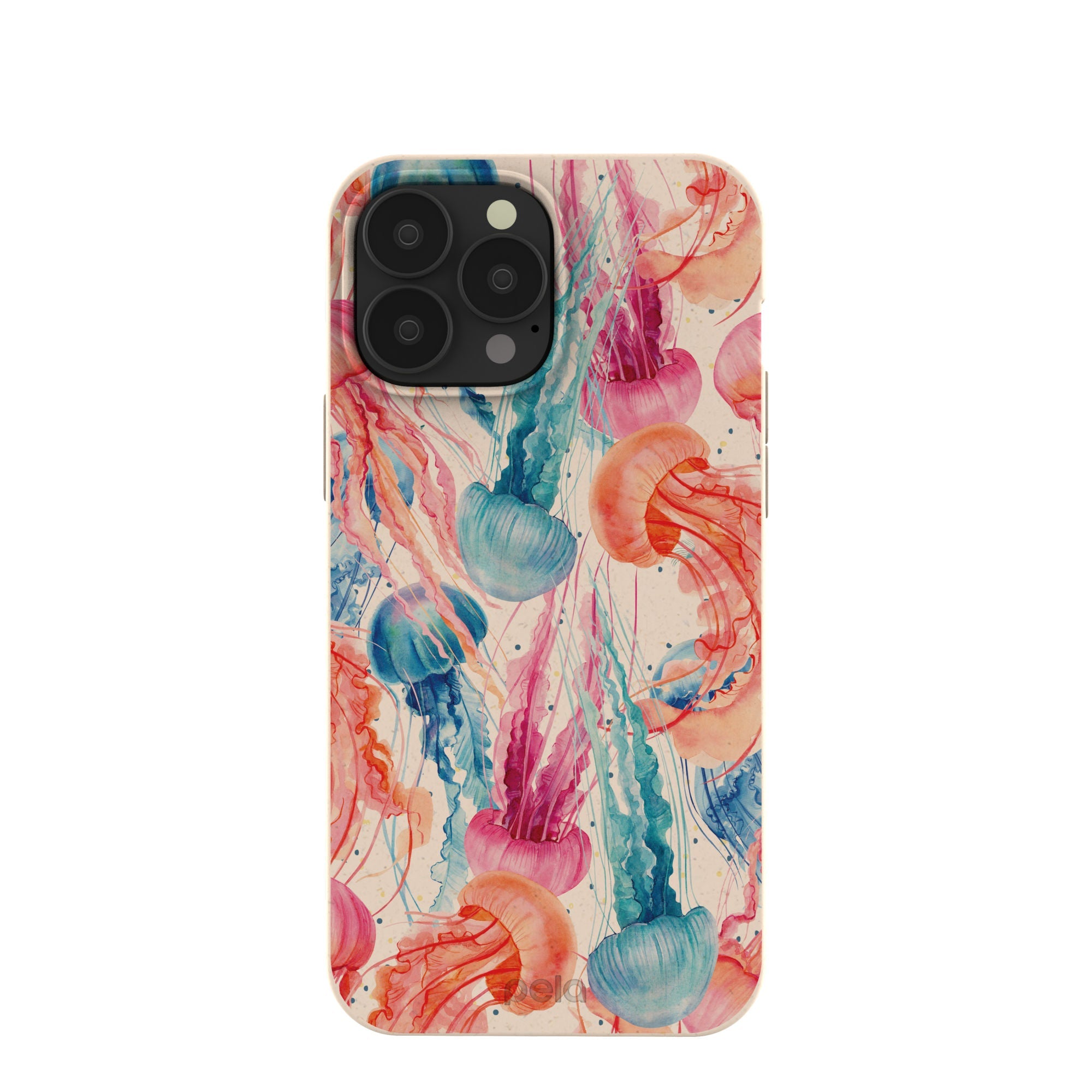 Seashell Jellyfish iPhone 13 Pro Max Case Refurbished - Pela Case refurbished available on Cerqular